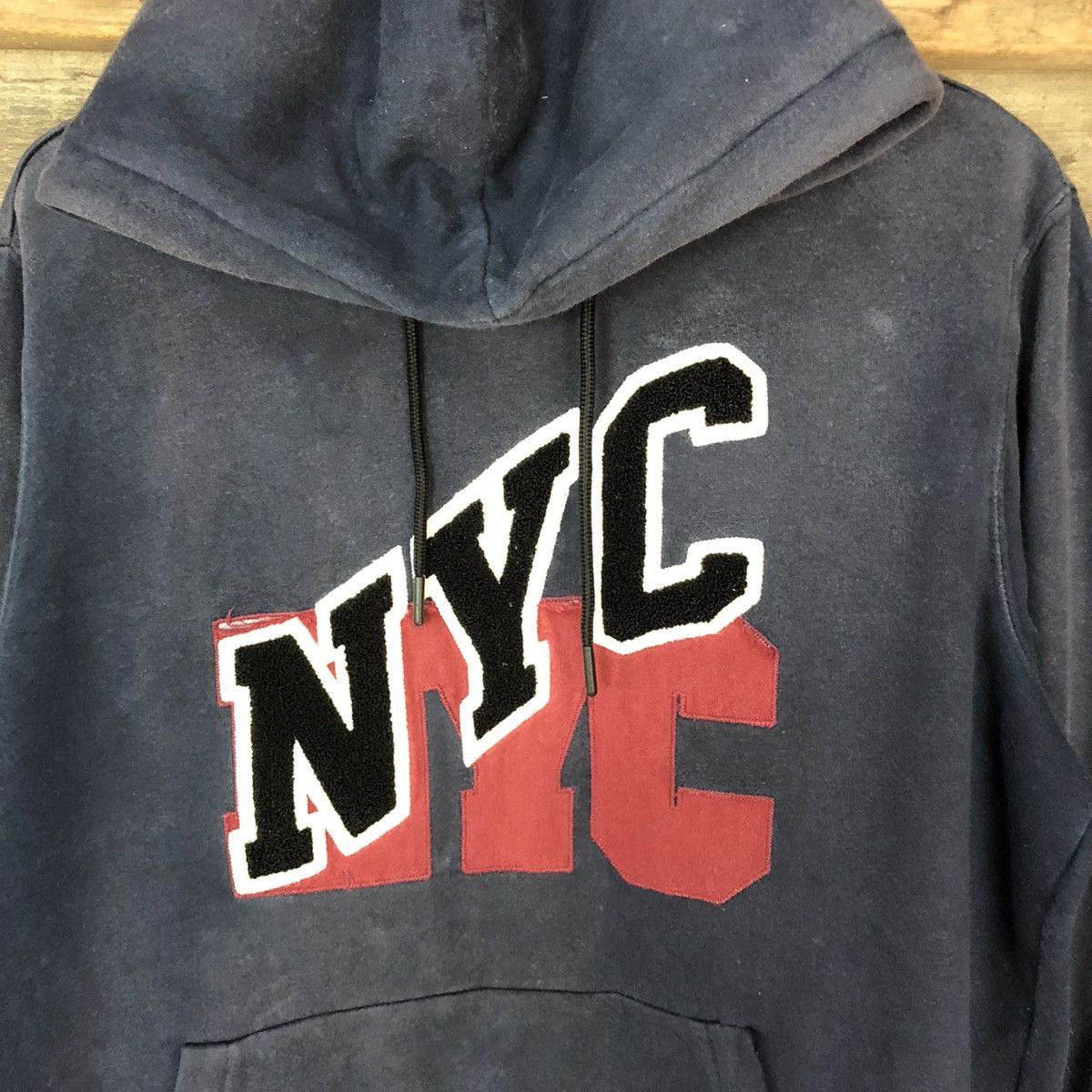 Japanese Brand H&M New York Dark blue Hoodie #4758 Size US M / EU 48-50 / 2 - 6 Thumbnail