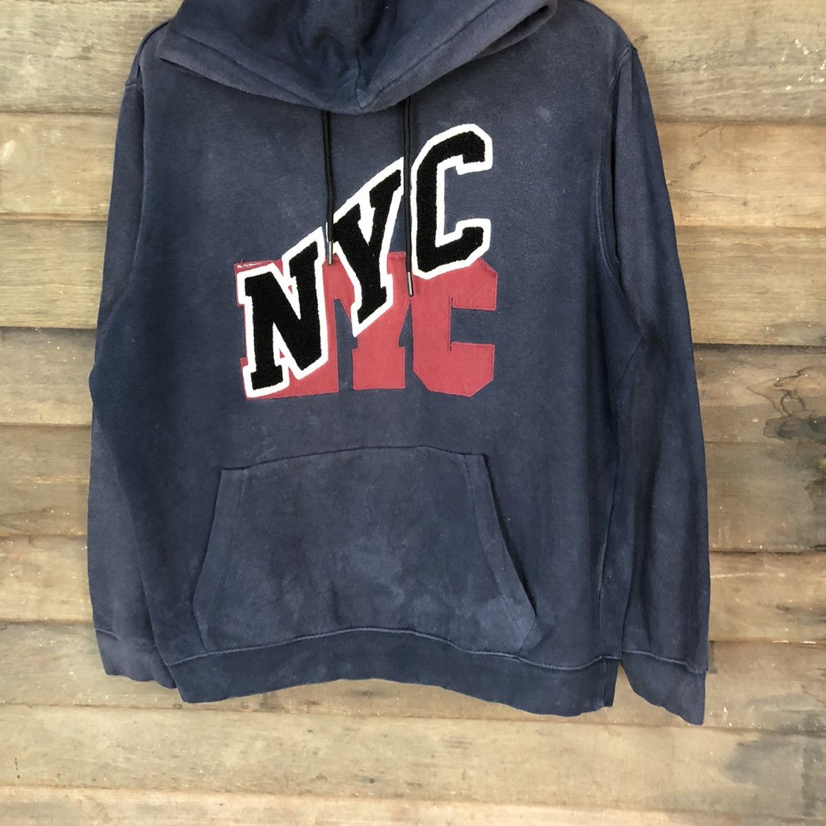 Japanese Brand H&M New York Dark blue Hoodie #4758 Size US M / EU 48-50 / 2 - 3 Thumbnail