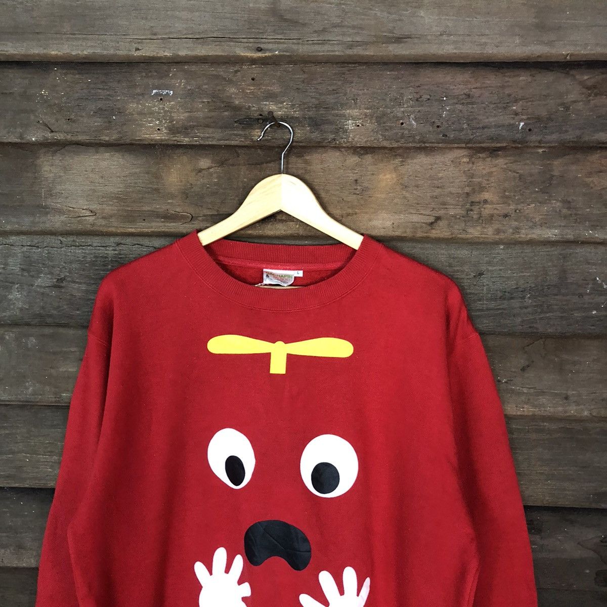Anime Don Quijote X Grachapin & Mukku Red Sweatshirt #4766 Size US L / EU 52-54 / 3 - 2 Thumbnail