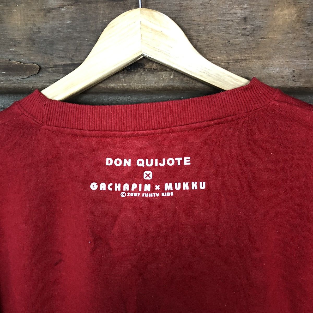 Anime Don Quijote X Grachapin & Mukku Red Sweatshirt #4766 Size US L / EU 52-54 / 3 - 11 Thumbnail