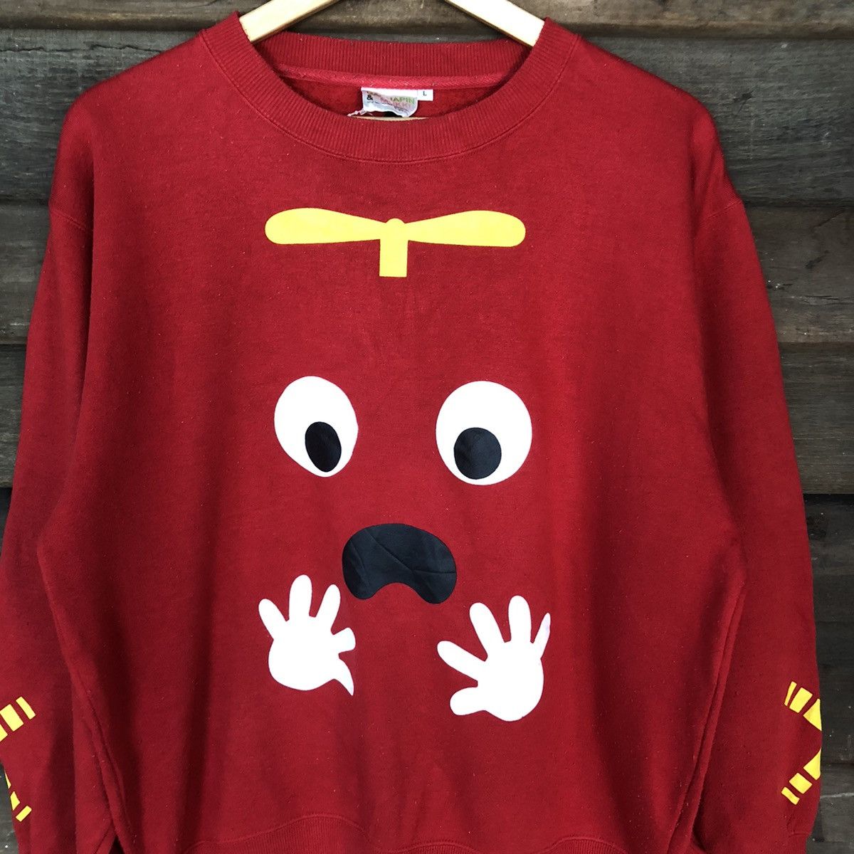 Anime Don Quijote X Grachapin & Mukku Red Sweatshirt #4766 Size US L / EU 52-54 / 3 - 6 Thumbnail