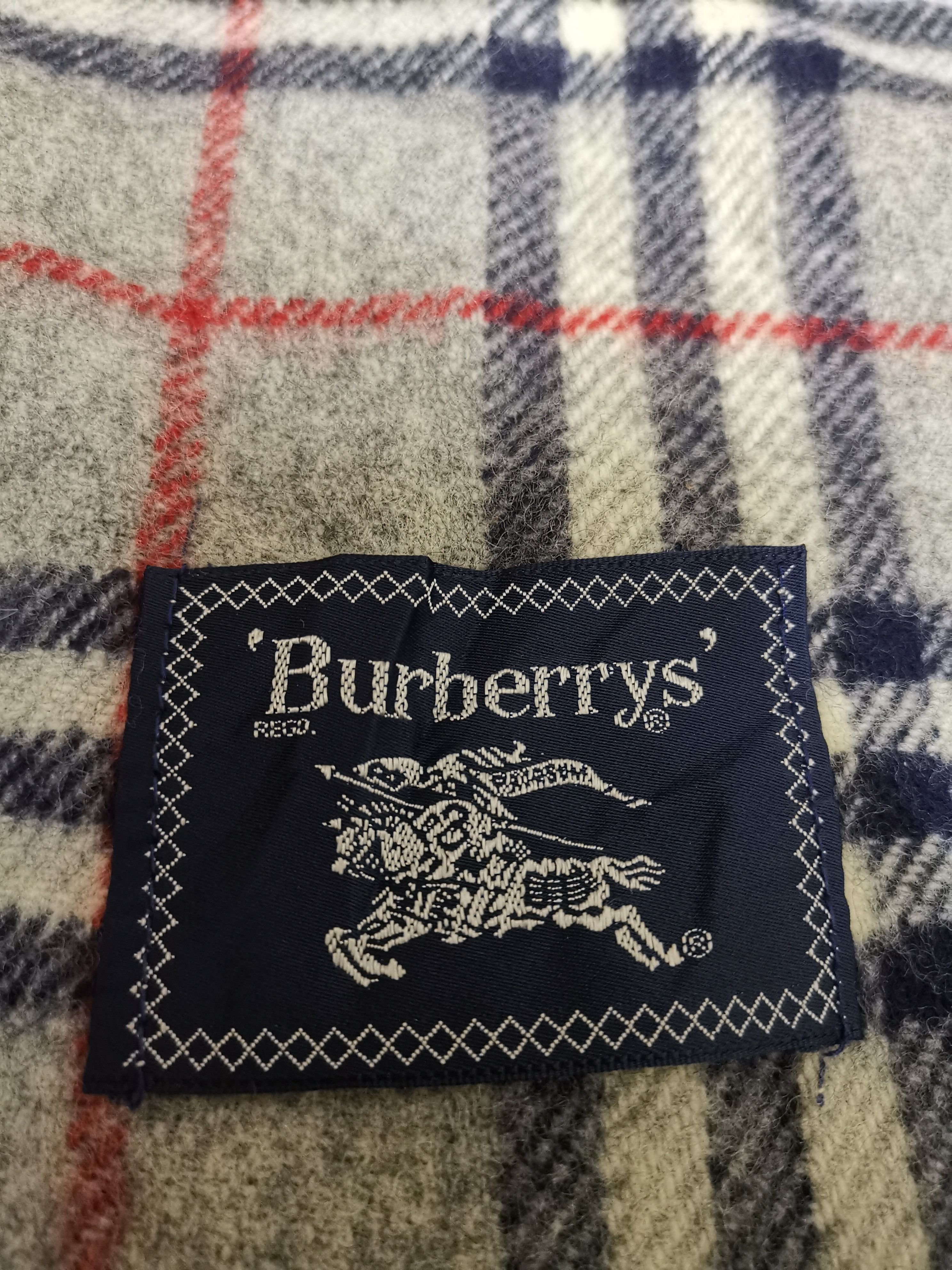 Burberry Mens Vintage Burberry Wool Scarf Size ONE SIZE - 2 Thumbnail
