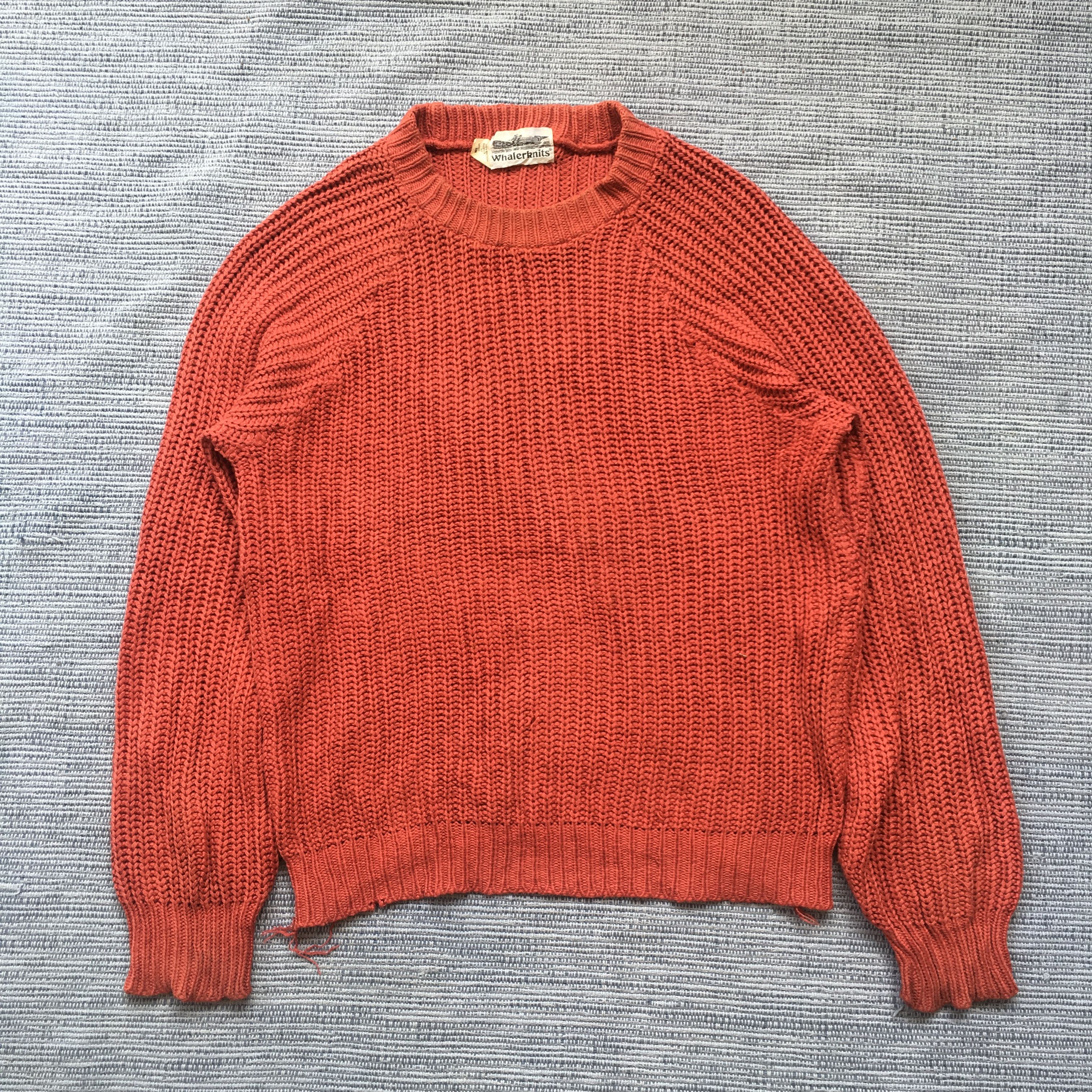 image of Made In USA x Vintage Whalerknits in Brick Red, Men's (Size Small)