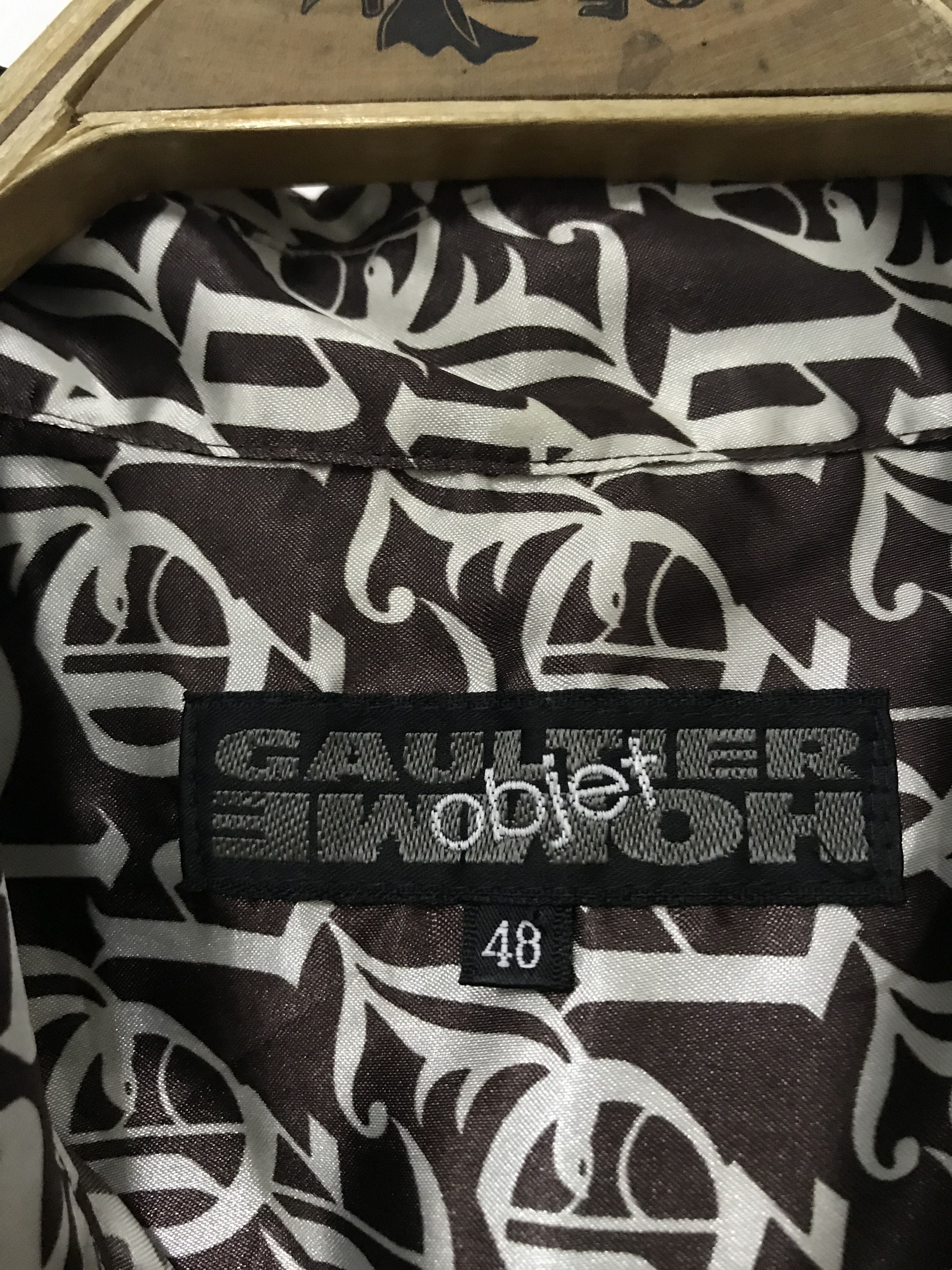 Gaultier Homme Objet × Jean Paul Gaultier × Vintage 🔥Hail🔥 vintage Gaultier homme objet monogram Silk Size US L / EU 52-54 / 3 - 15 Thumbnail