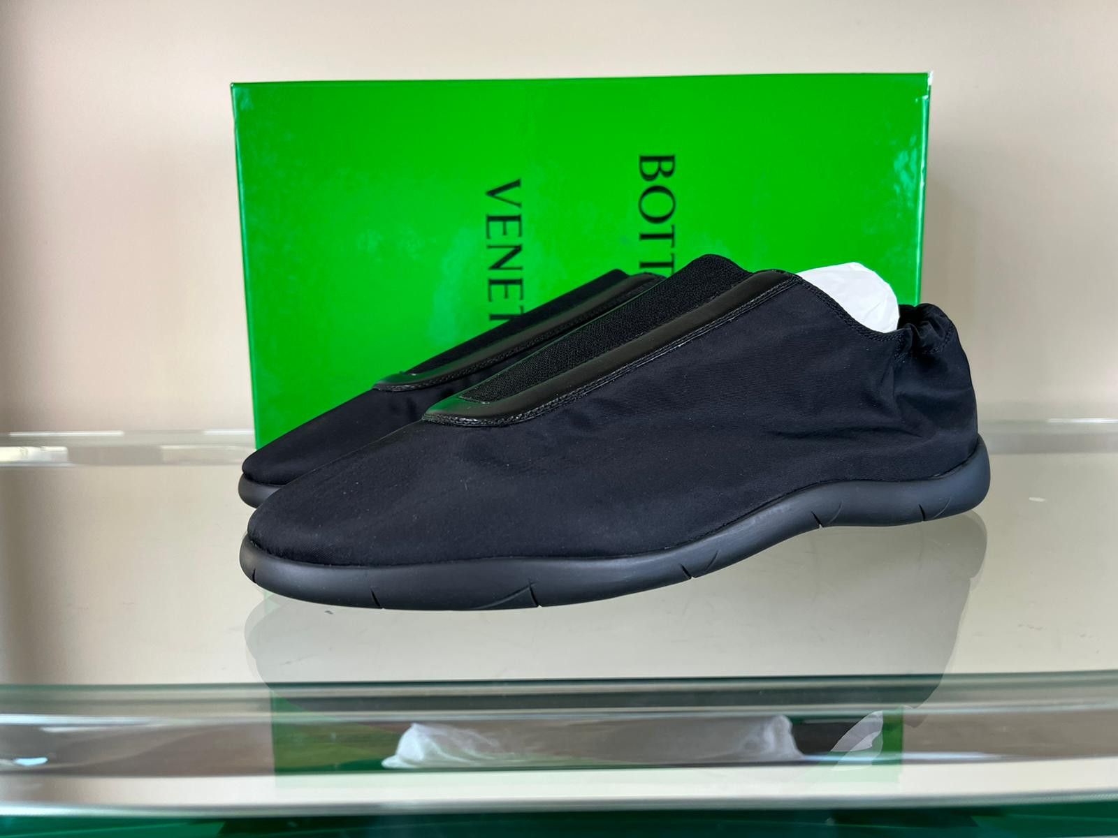 Bottega Veneta o1rshd1 Low Top Tech Fabric Sneakers in Black Size US 9.5 / EU 42-43 - 3 Thumbnail