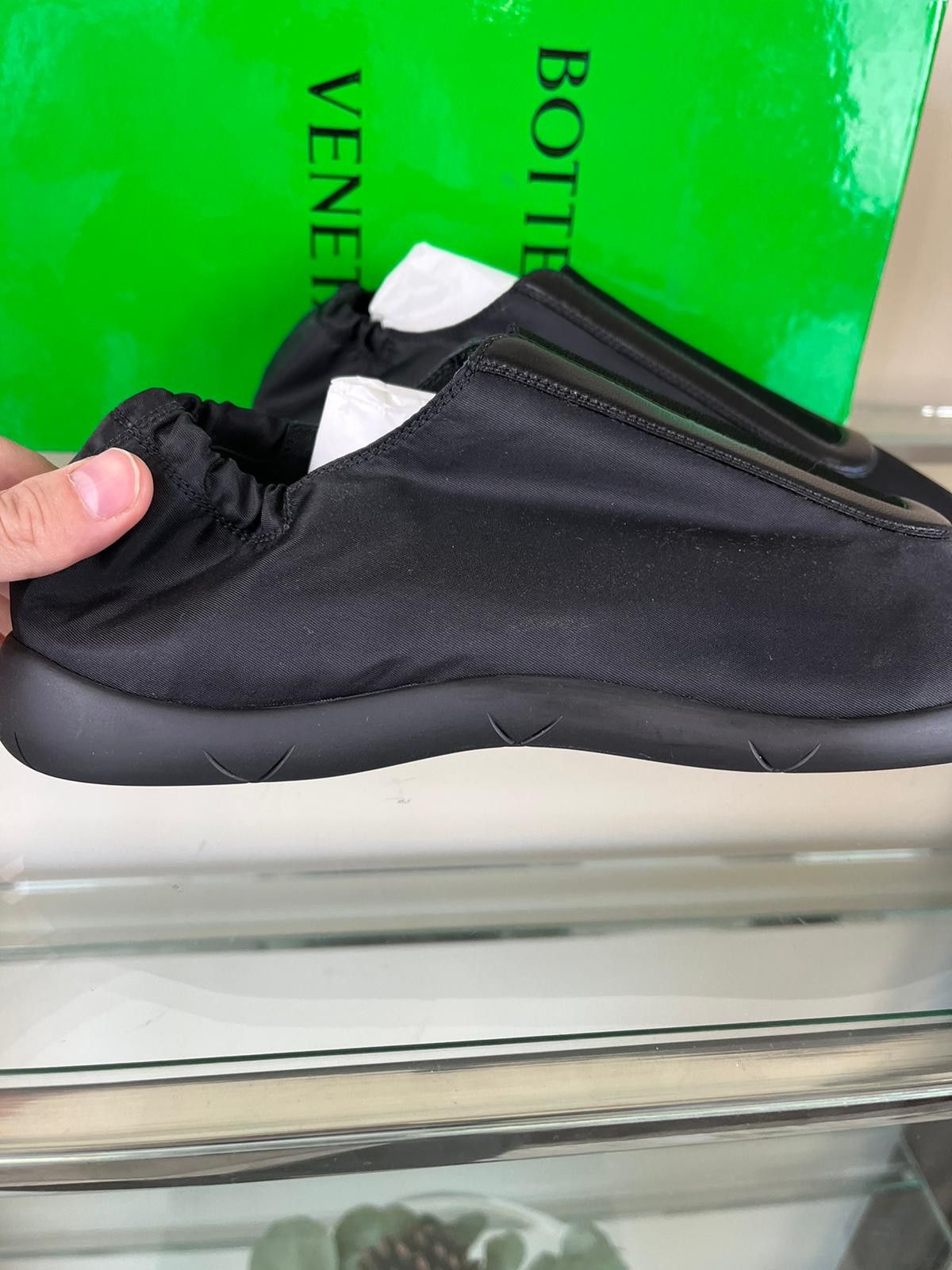Bottega Veneta o1rshd1 Low Top Tech Fabric Sneakers in Black Size US 9.5 / EU 42-43 - 11 Thumbnail
