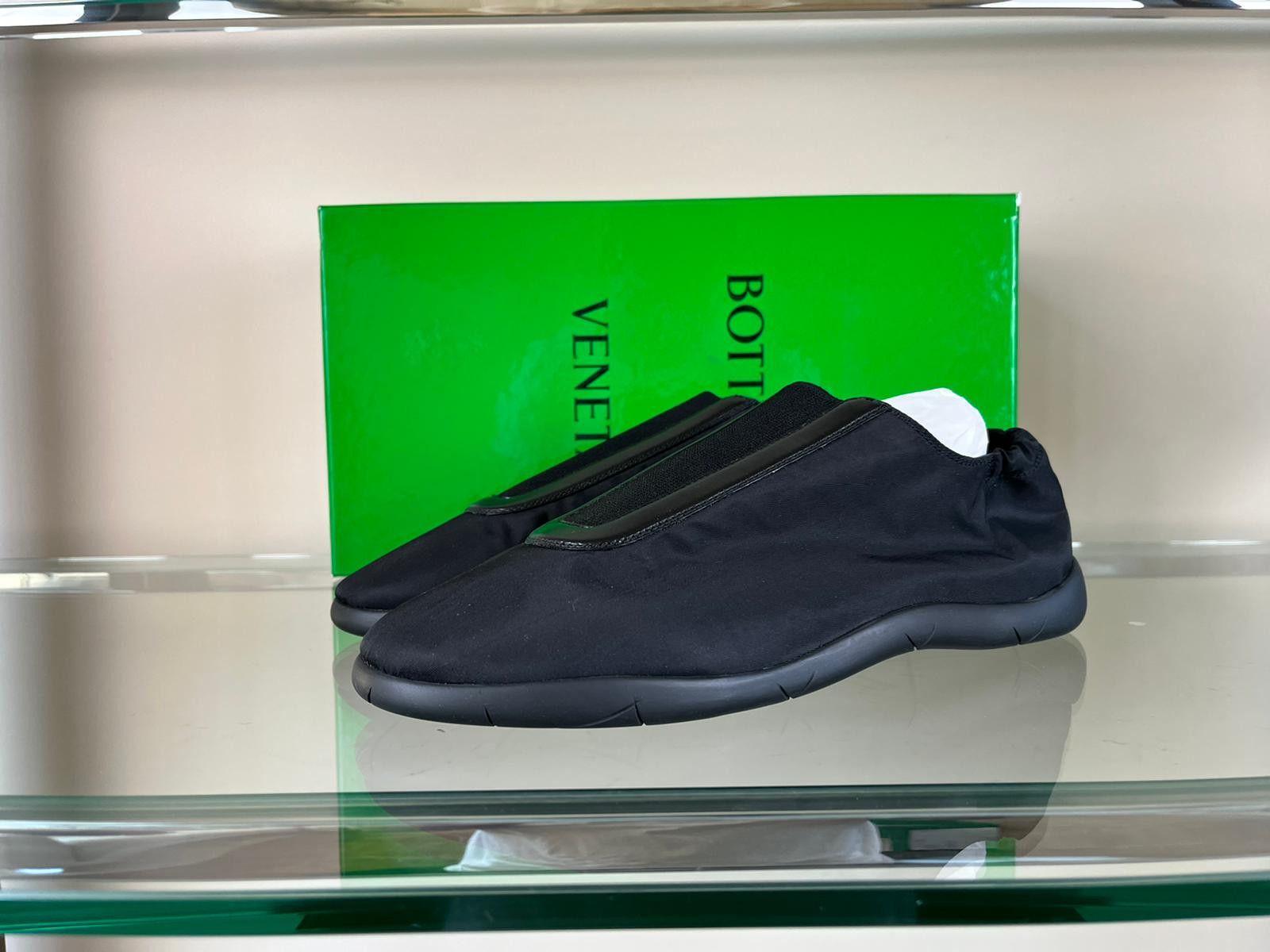 Bottega Veneta o1rshd1 Low Top Tech Fabric Sneakers in Black Size US 9.5 / EU 42-43 - 2 Thumbnail