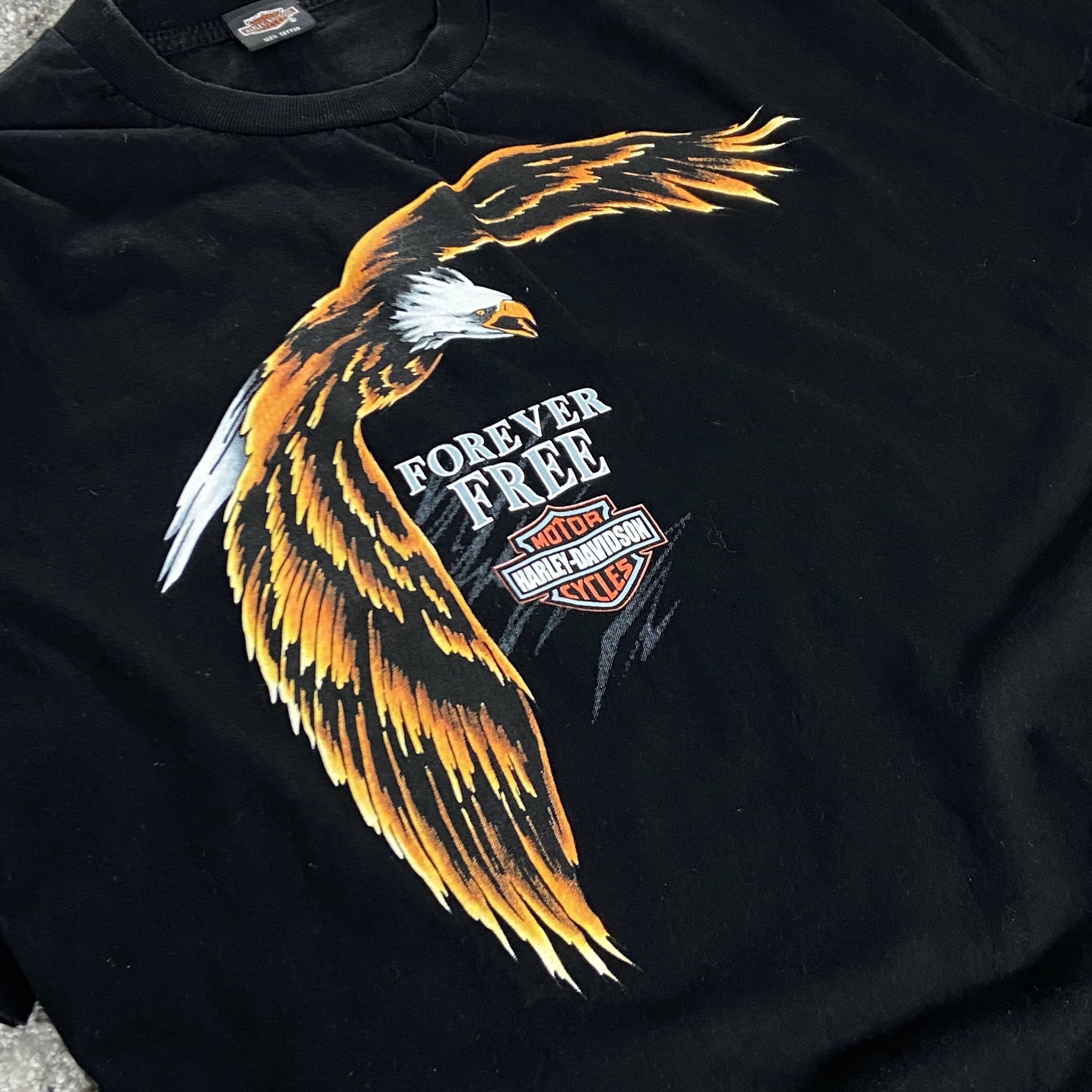 Harley Davidson 2000s HARLEY DAVIDSON EASTSIDE FOREVER FREE RARE TEE - 621 Size US L / EU 52-54 / 3 - 3 Thumbnail