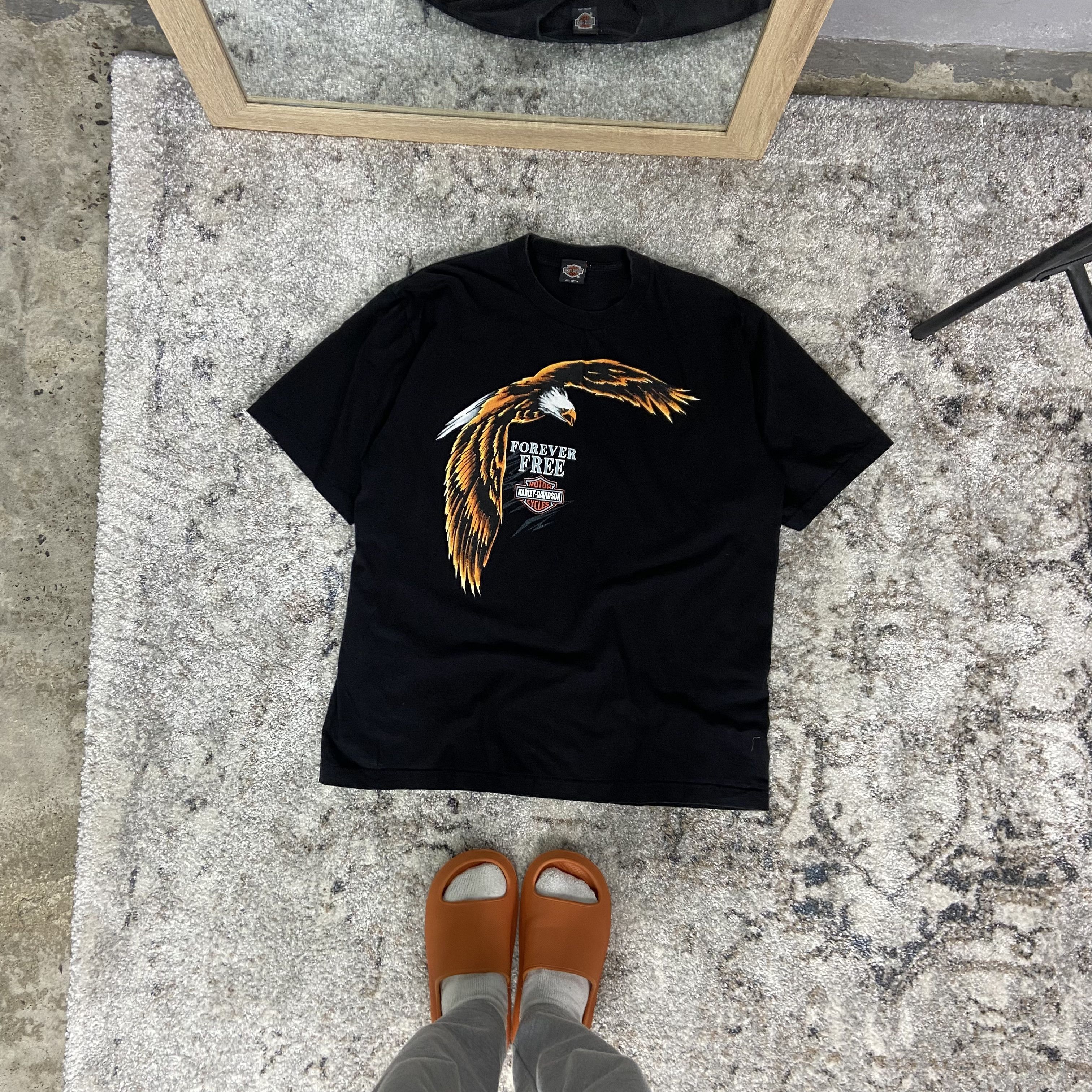 Harley Davidson 2000s HARLEY DAVIDSON EASTSIDE FOREVER FREE RARE TEE - 621 Size US L / EU 52-54 / 3 - 1 Thumbnail