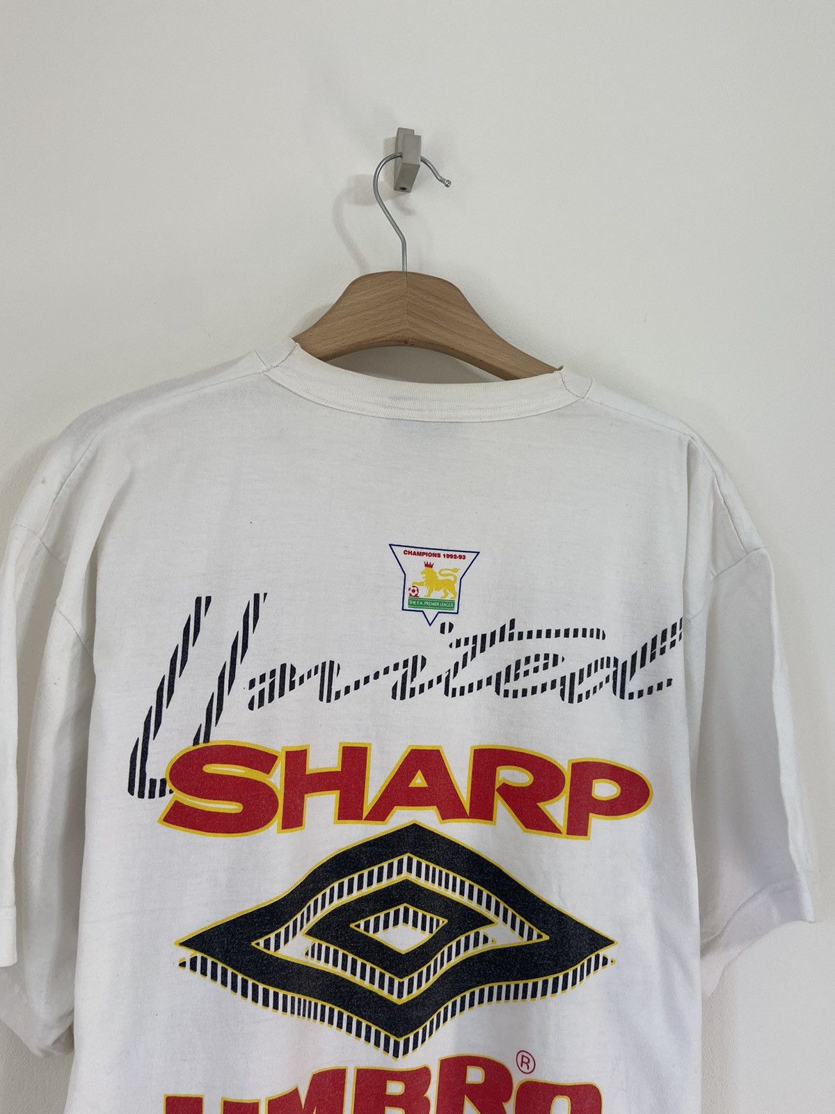 Umbro × Vintage Vintage Shirt Manchester United Sharp 1992 Football Size US L / EU 52-54 / 3 - 19 Thumbnail