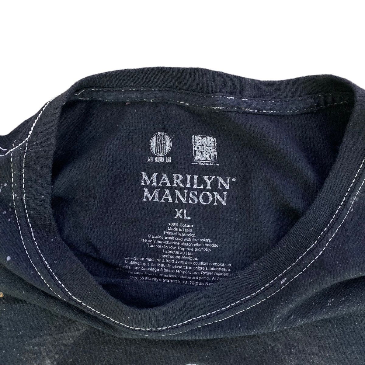 Band Tees Marilyn Manson Band Shirt. #A2 Size US XL / EU 56 / 4 - 2 Thumbnail
