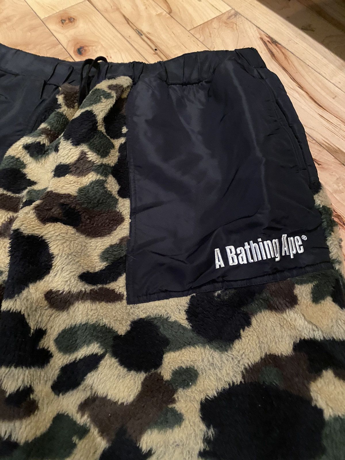 Bape Yellow 1st Camo Tech Fleece Pants size XL Size US 34 / EU 50 - 2 Thumbnail