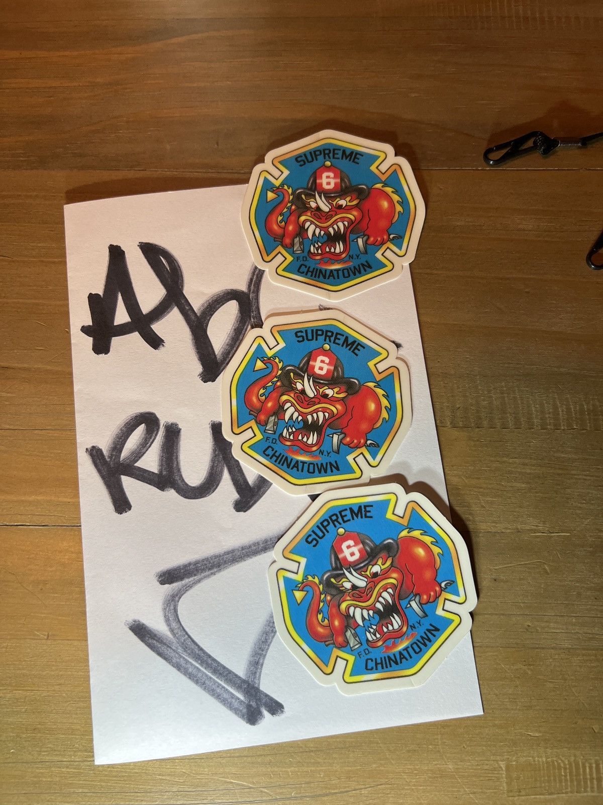 Supreme FDNY Chinatown Stickers (3 total) | Grailed