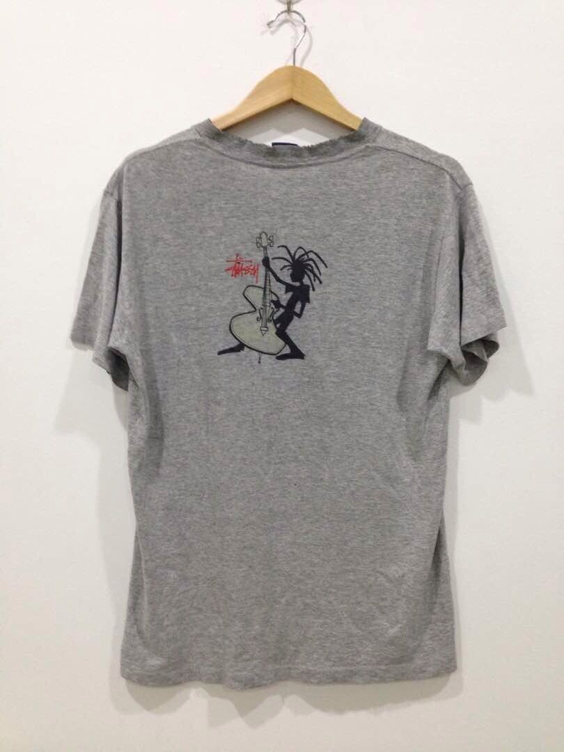 Vintage Stussy Shirt Mens XL Gray 90s Remixed Classics