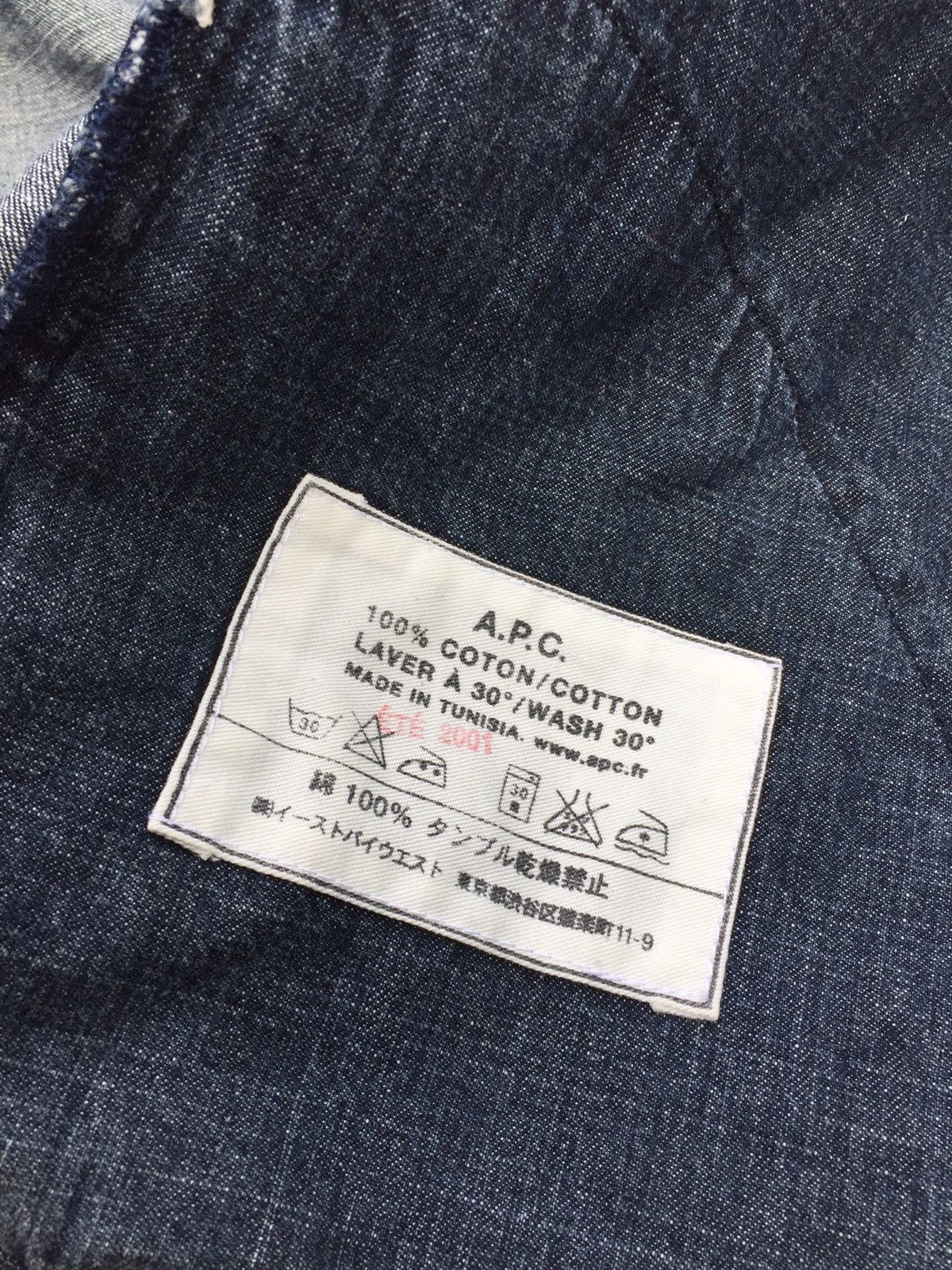 A.P.C. Apc Denim Zipper Jacket 2001 Size US L / EU 52-54 / 3 - 2 Thumbnail