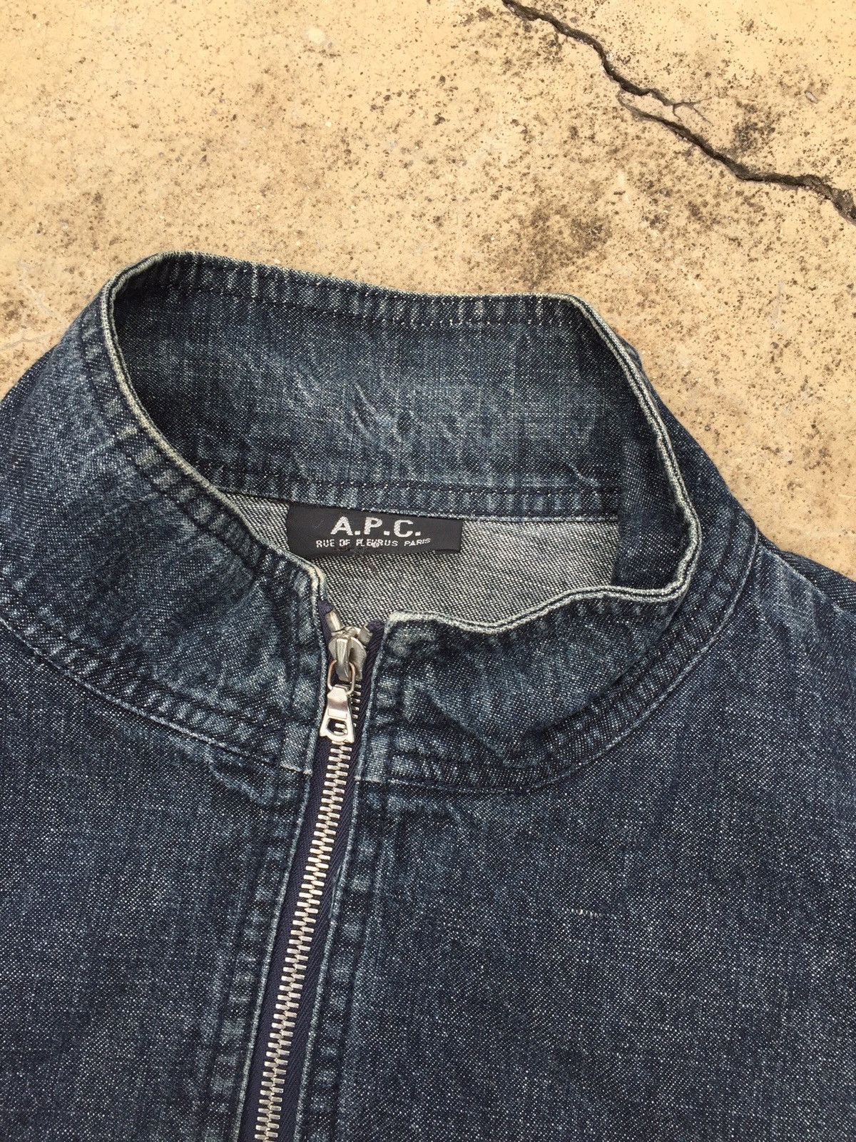 A.P.C. Apc Denim Zipper Jacket 2001 Size US L / EU 52-54 / 3 - 4 Thumbnail