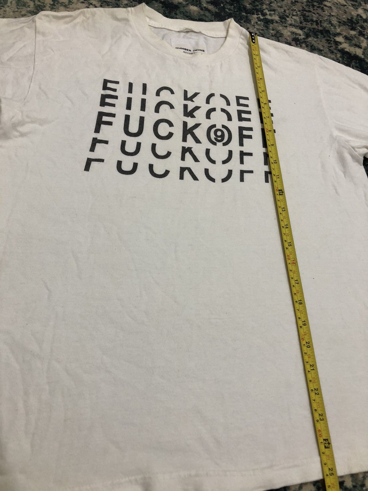 Number (N)ine SS06 Number (N)ine Studious Fuck Off Tee Shirt Size US M / EU 48-50 / 2 - 5 Thumbnail