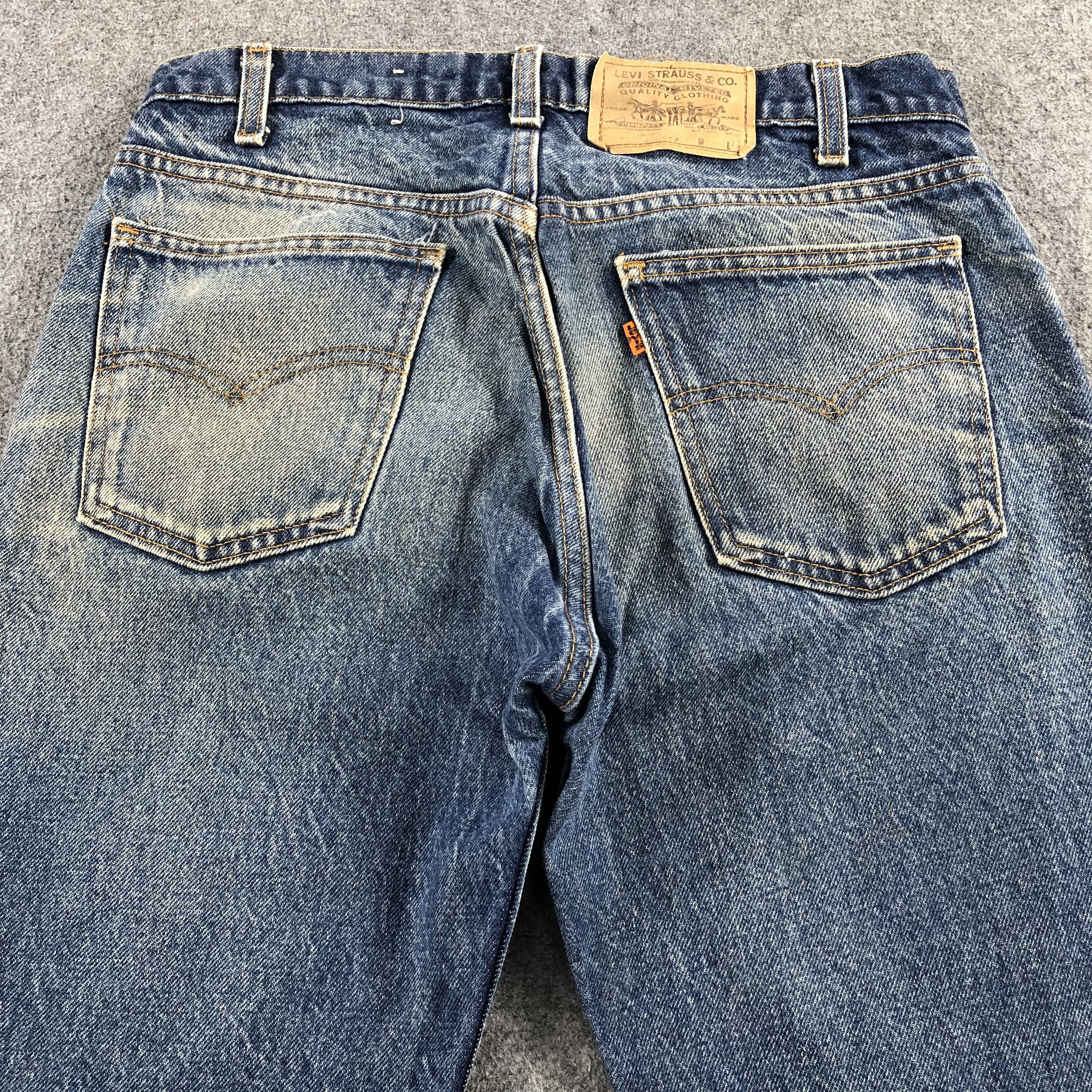 Levi's × Vintage Vintage 80s Levis 505 Orange Tab Jeans-J2227 Size US 32 / EU 48 - 4 Thumbnail