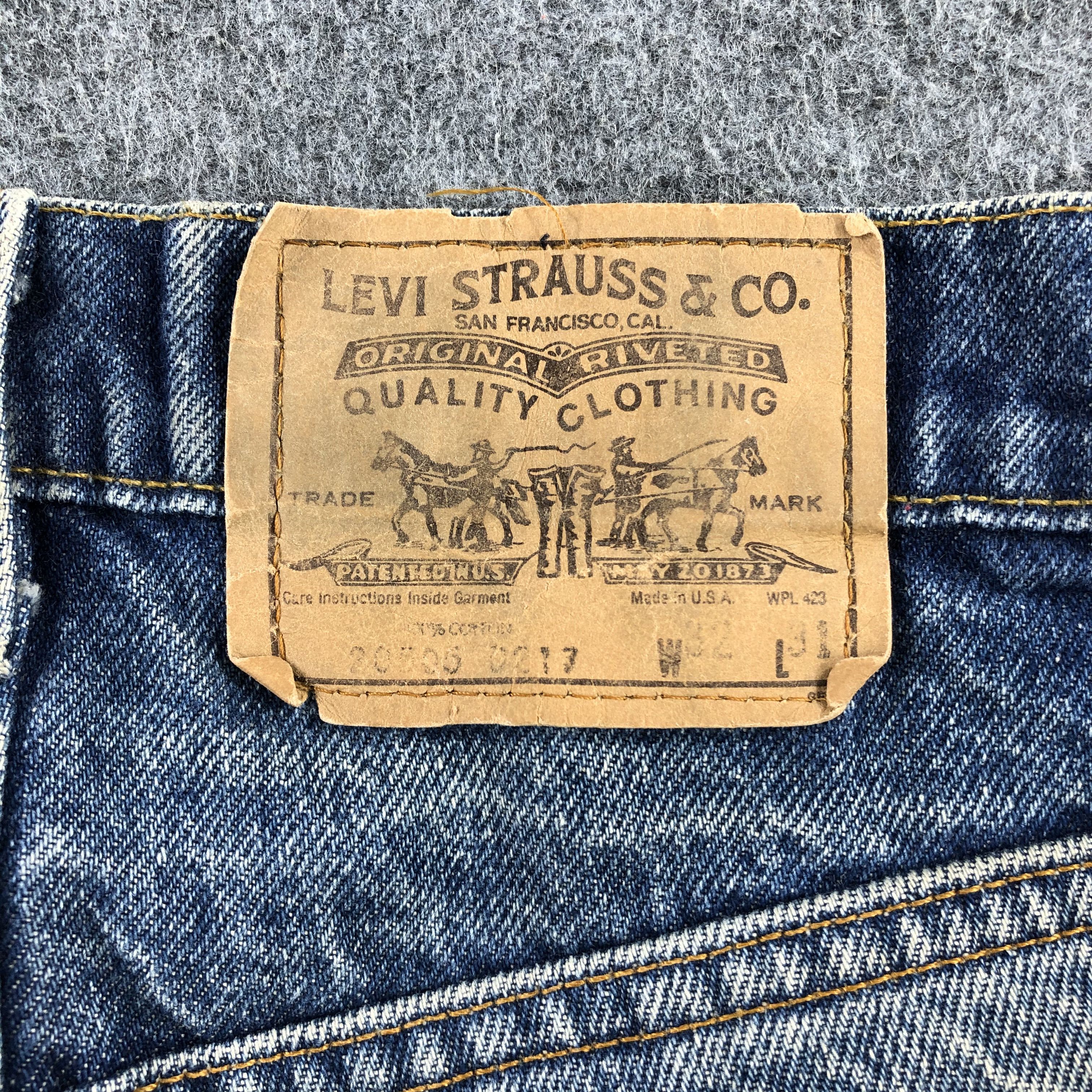 Levi's × Vintage Vintage 80s Levis 505 Orange Tab Jeans-J2227 Size US 32 / EU 48 - 5 Thumbnail