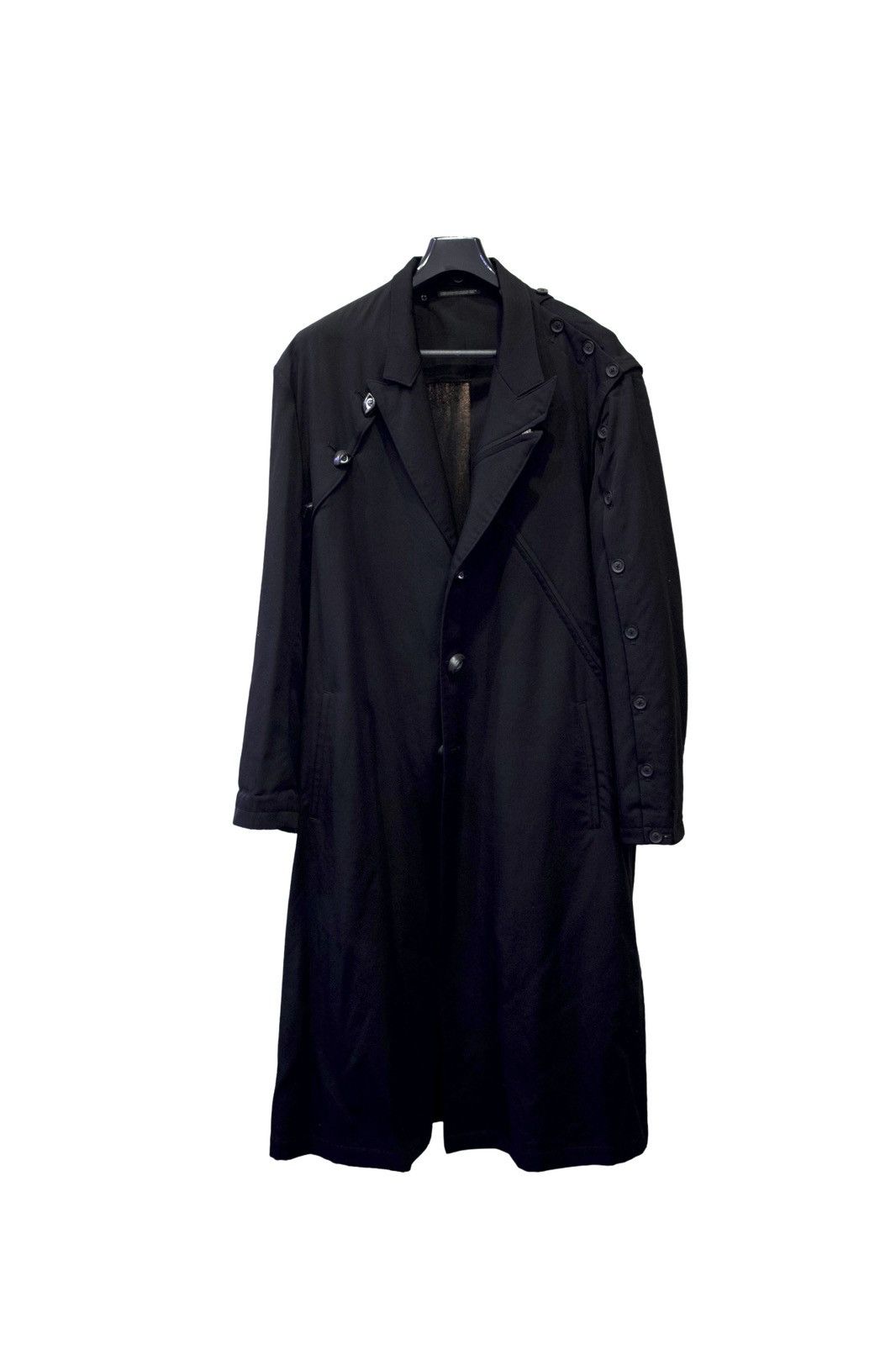 Yohji Yamamoto Yohji Yamamoto Pour Homme SS 2021 Eye Button Coat Size 3 Size US L / EU 52-54 / 3 - 1 Thumbnail