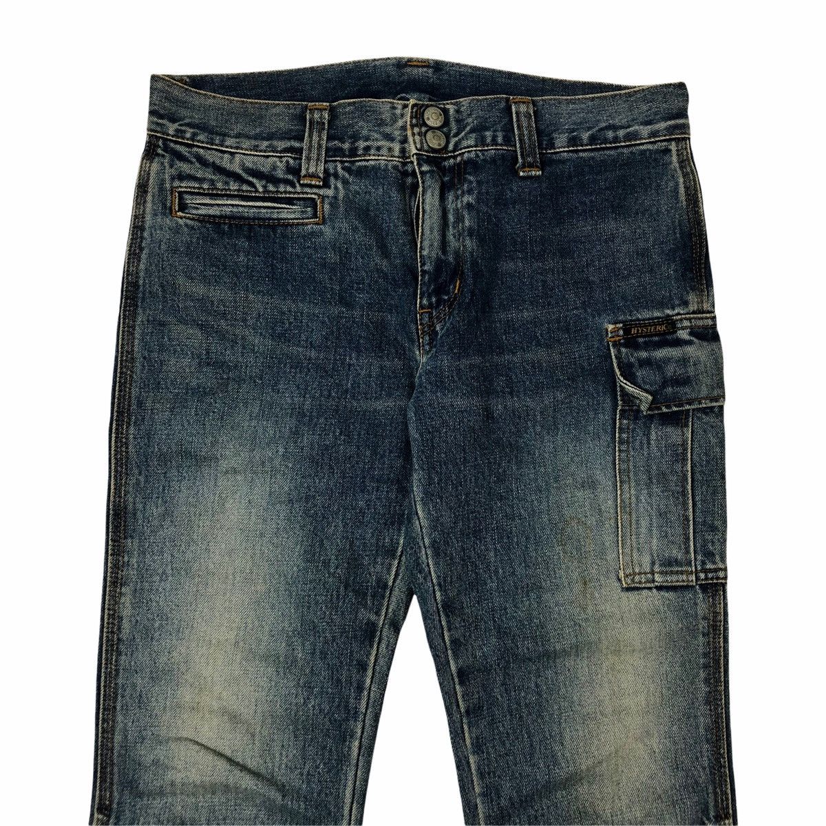 Hysteric Glamour 1990s Hysteric Kinky - 3/4 Bondage Denim Pants Size US 29 - 3 Thumbnail