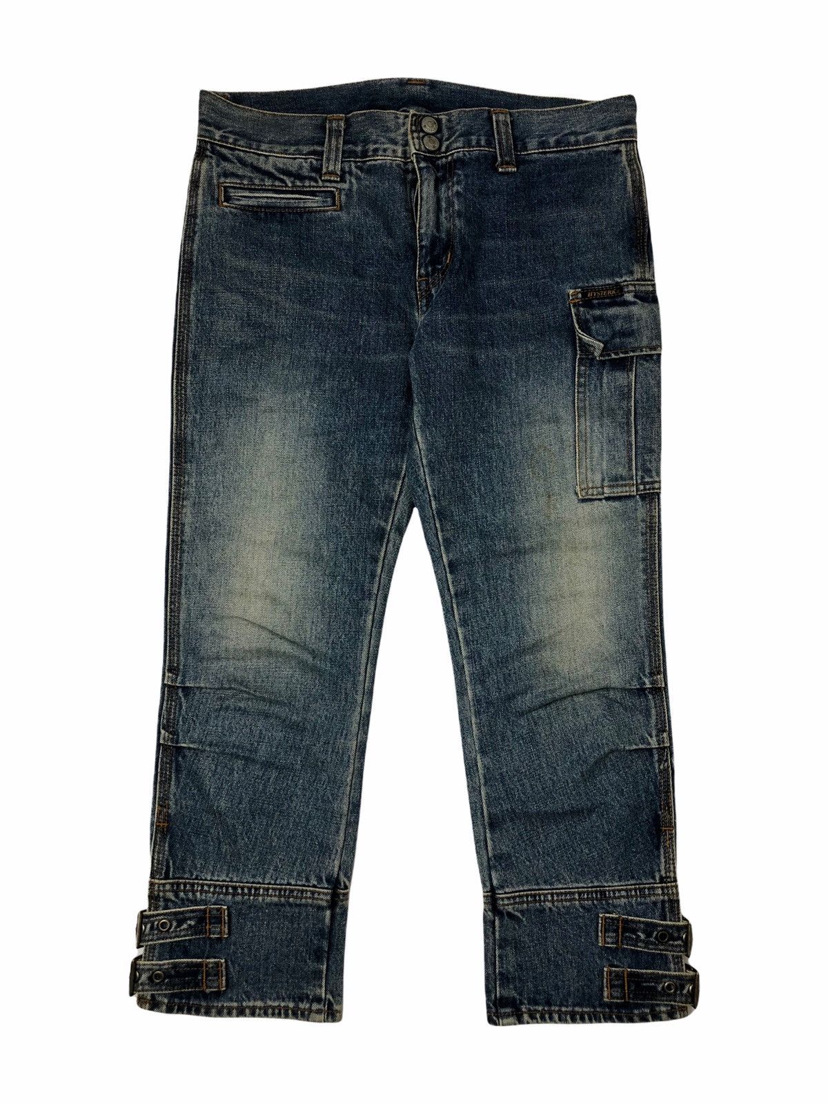 Hysteric Glamour 1990s Hysteric Kinky - 3/4 Bondage Denim Pants Size US 29 - 1 Thumbnail