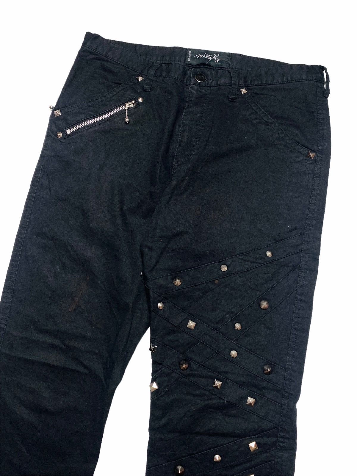 20471120 1990s Milkboy - Punk Studded Pants Size US 28 / EU 44 - 3 Thumbnail