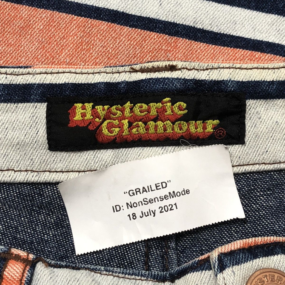 Hysteric Glamour ❤️‍🔥ACCEPTOFFERS❤️‍🔥90s Hysteric Multicolored Stripped Denim Pants Size US 29 - 5 Thumbnail