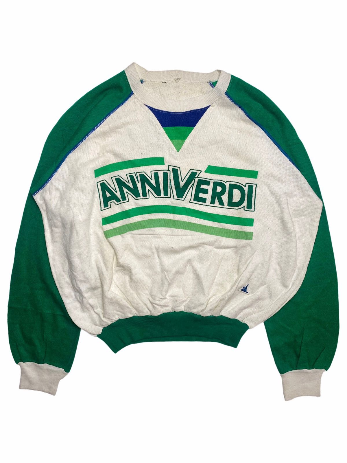 Japanese Brand × Vintage 1980s Anni Verdi - Balloon Sweatshirt Size US L / EU 52-54 / 3 - 1 Thumbnail
