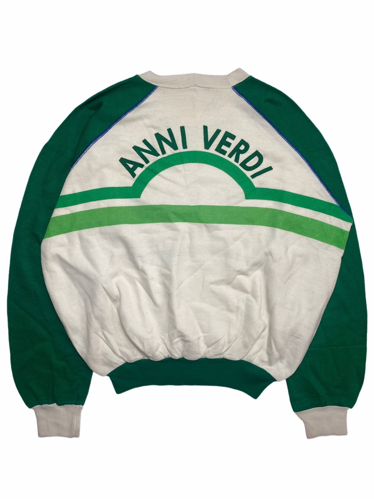 Japanese Brand × Vintage 1980s Anni Verdi - Balloon Sweatshirt Size US L / EU 52-54 / 3 - 2 Thumbnail