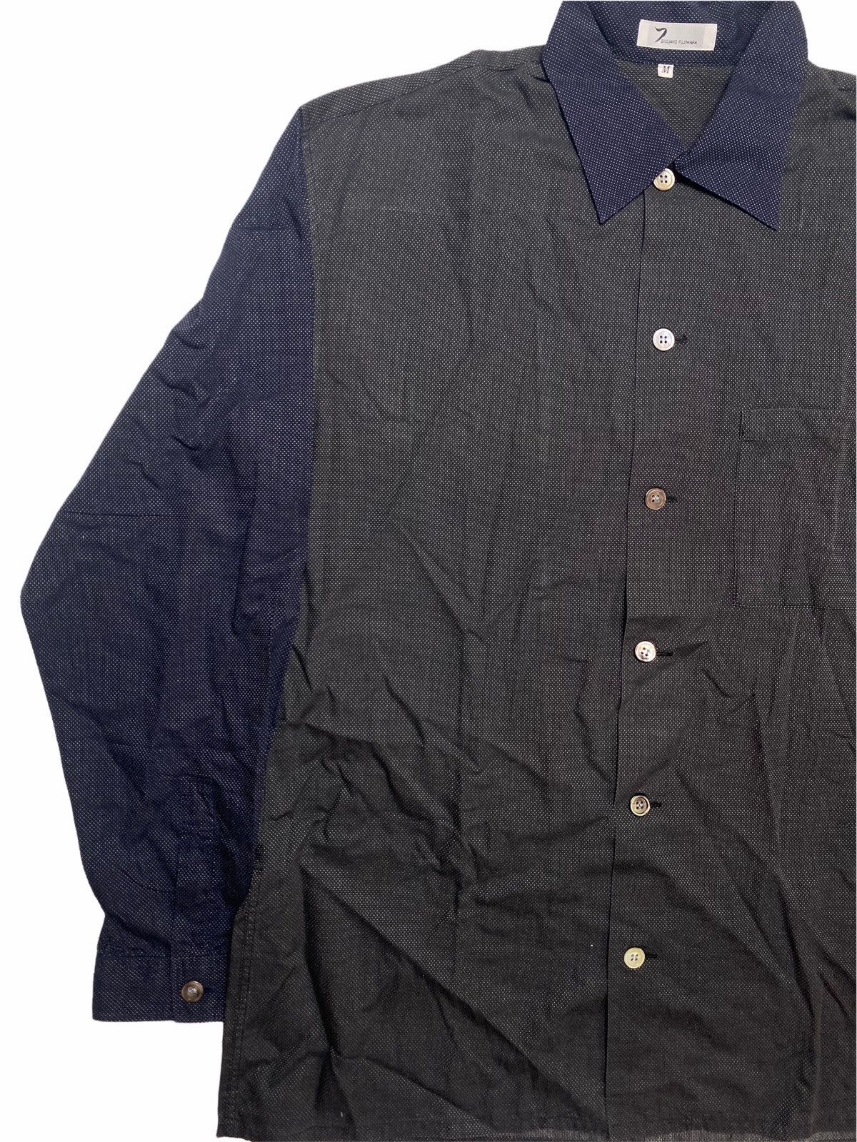 Giuliano Fujiwara × Japanese Brand 2000s Guliano Fujiwara - Micro Stitched Button Up Shirt Size US L / EU 52-54 / 3 - 3 Thumbnail