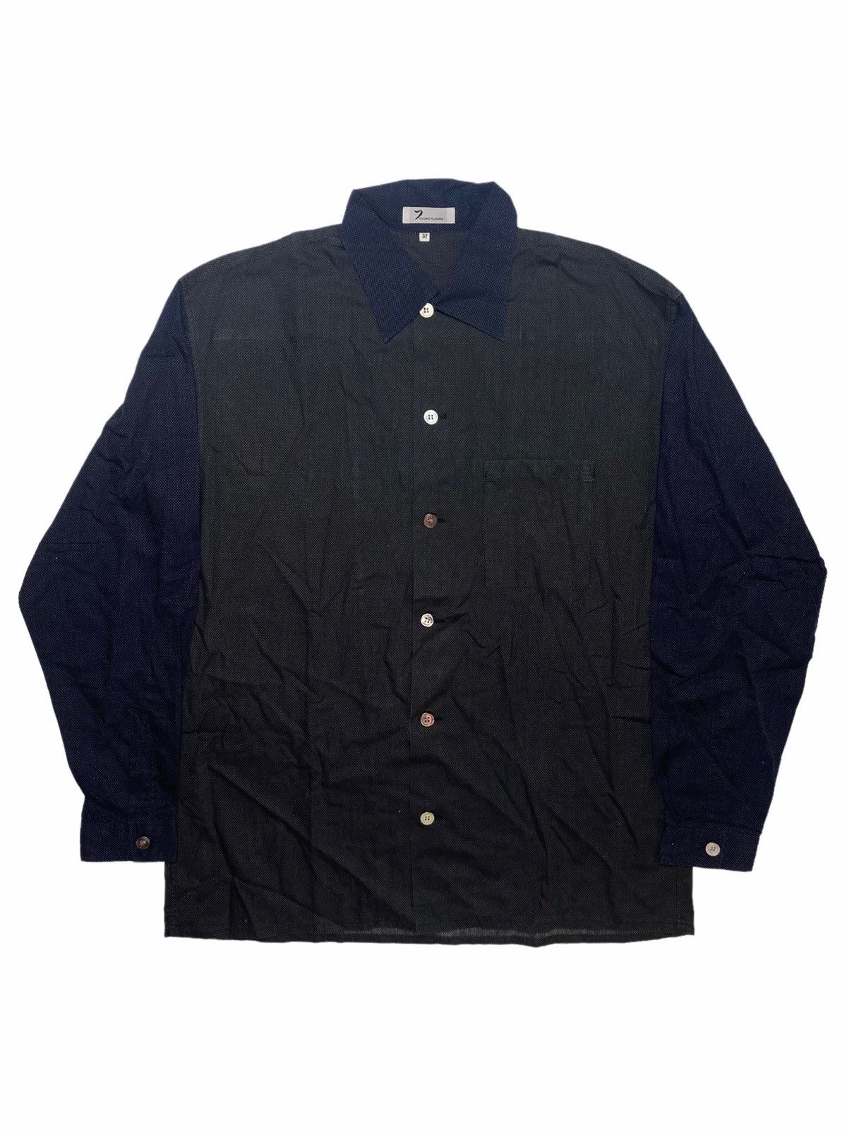 Giuliano Fujiwara × Japanese Brand 2000s Guliano Fujiwara - Micro Stitched Button Up Shirt Size US L / EU 52-54 / 3 - 1 Thumbnail