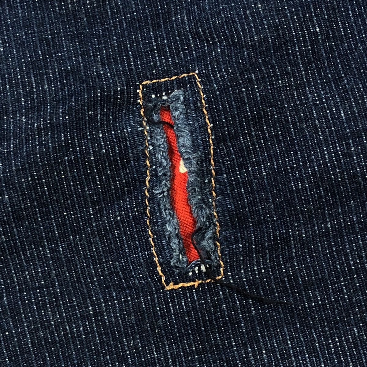Hysteric Glamour × Japanese Brand 1990s Angel Blue - Stars Angels Distressed Paisley Denim Size US 29 - 10 Thumbnail