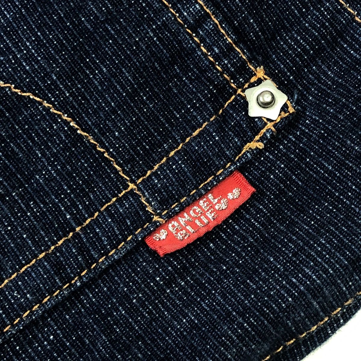 Hysteric Glamour × Japanese Brand 1990s Angel Blue - Stars Angels Distressed Paisley Denim Size US 29 - 9 Thumbnail