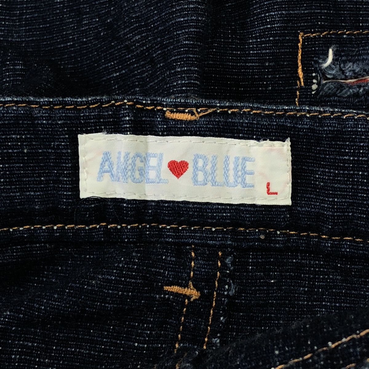 Hysteric Glamour × Japanese Brand 1990s Angel Blue - Stars Angels Distressed Paisley Denim Size US 29 - 12 Thumbnail