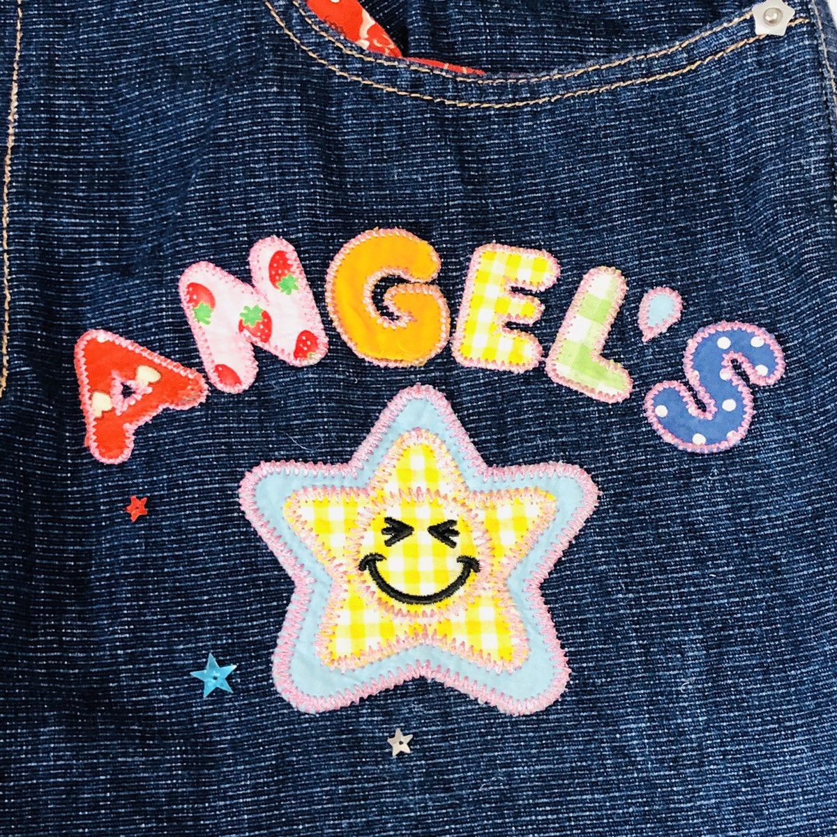 Hysteric Glamour × Japanese Brand 1990s Angel Blue - Stars Angels Distressed Paisley Denim Size US 29 - 8 Thumbnail