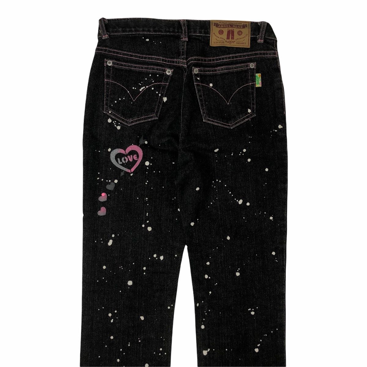 Hysteric Glamour ❤️‍🔥NEEDGONE❤️‍🔥1990s Angel Blue - Painter Denim Pants Size US 29 - 6 Thumbnail