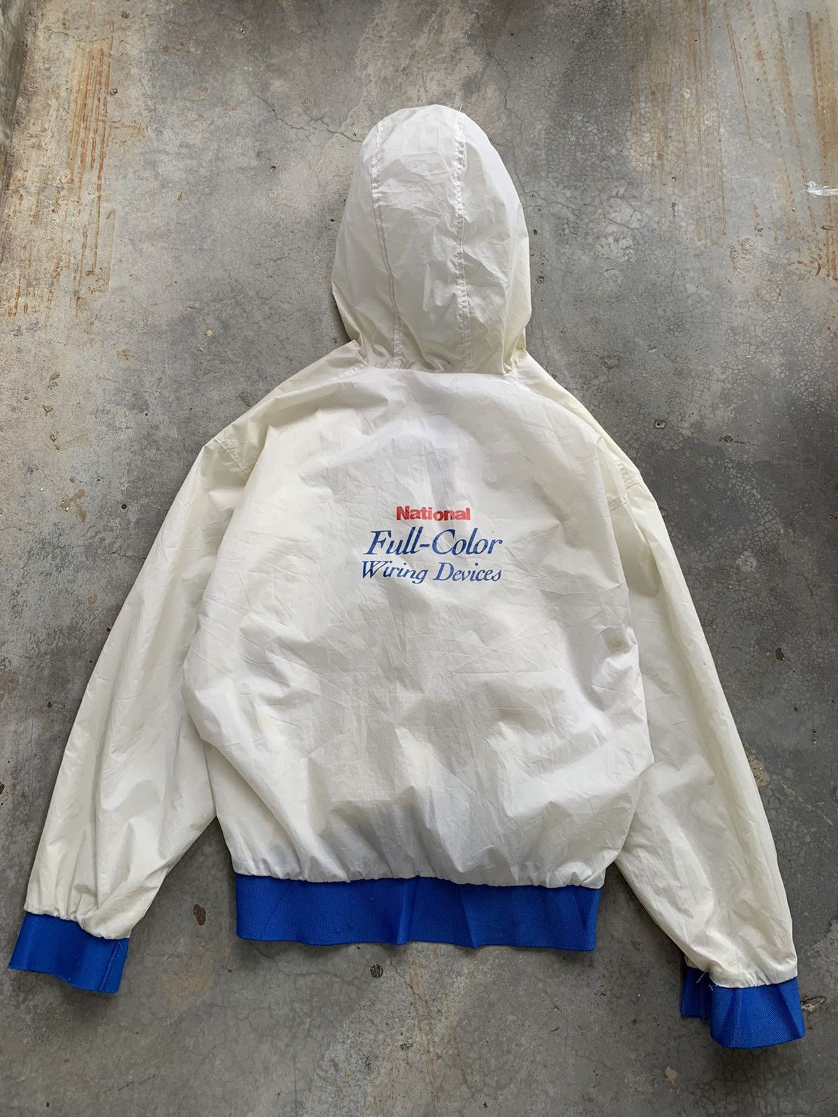 Vintage Vintage 90s oversize National hoodie windbreaker jacker Size US L / EU 52-54 / 3 - 1 Thumbnail