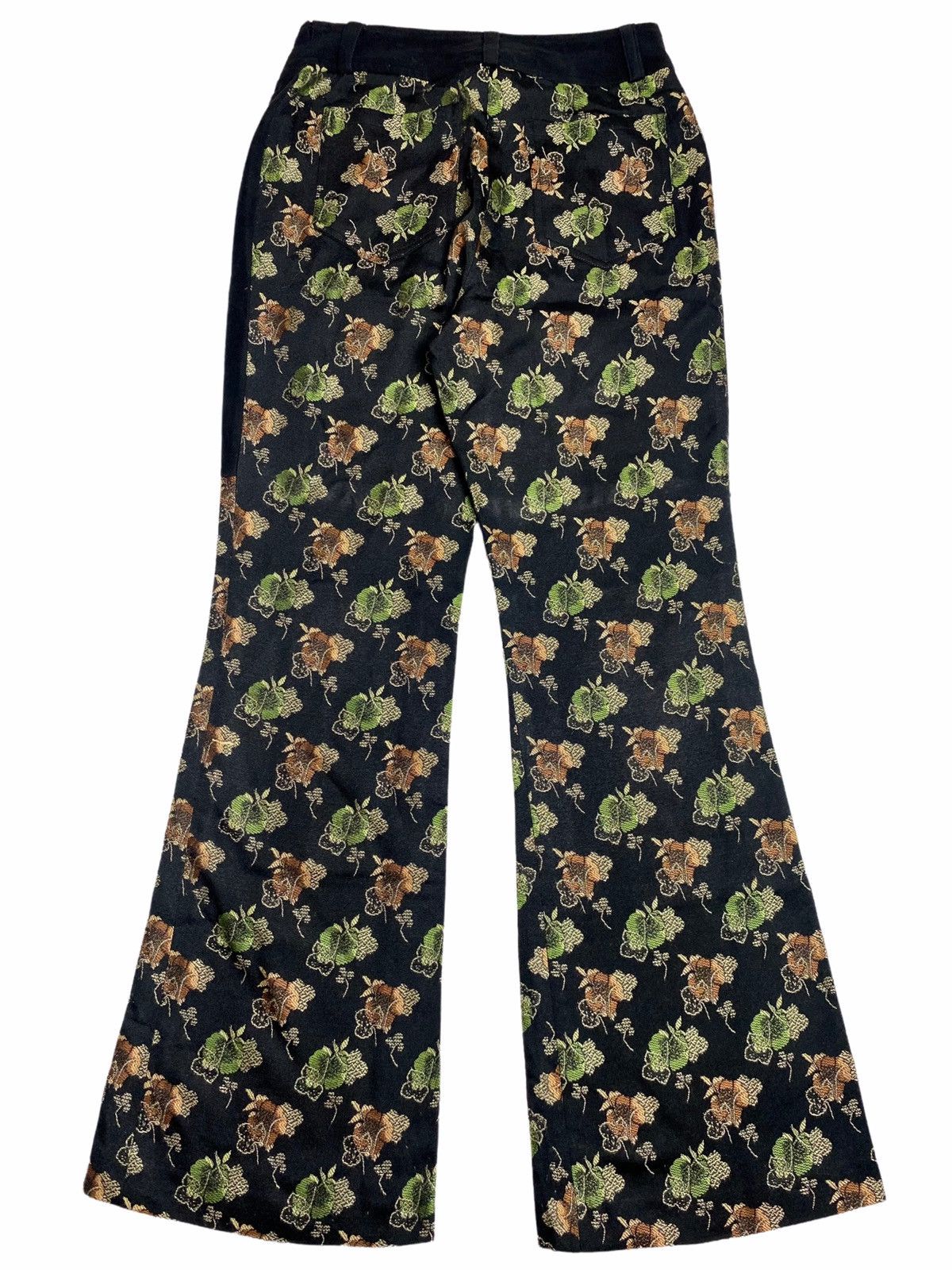 20471120 × Beauty Beast × Japanese Brand 1990s Sucer Des Bonbon - Velour Hybrid Jacquard Pants Size US 28 / EU 44 - 1 Thumbnail