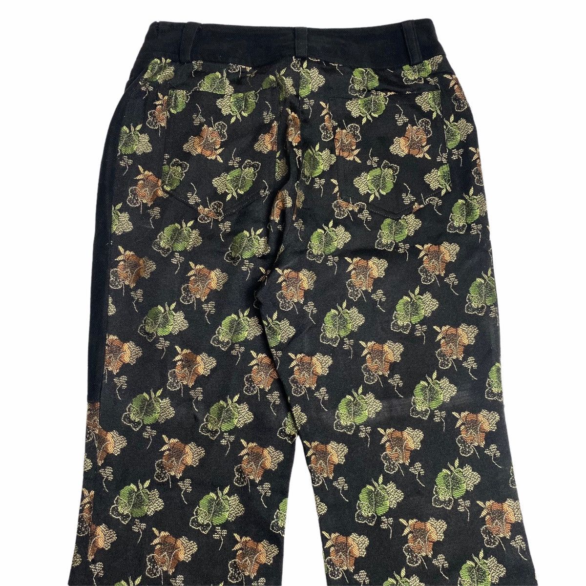 20471120 × Beauty Beast × Japanese Brand 1990s Sucer Des Bonbon - Velour Hybrid Jacquard Pants Size US 28 / EU 44 - 6 Thumbnail