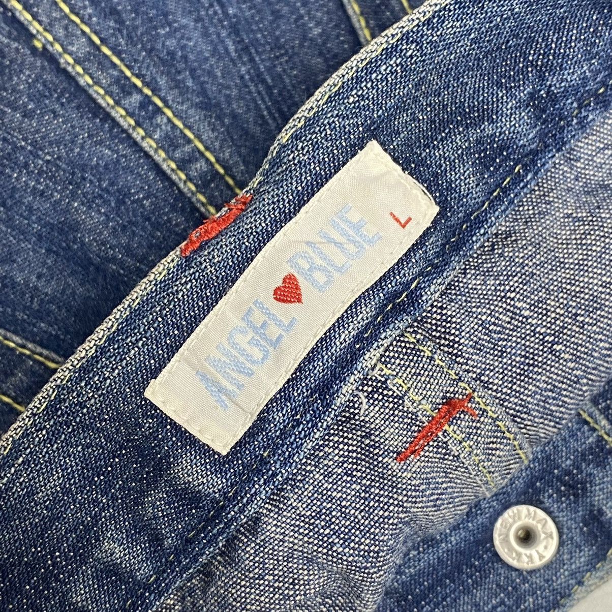 Hysteric Glamour × Japanese Brand ❤️‍🔥DELETE24H❤️‍🔥90s Angel Blue Flower Generation Poem Denim Size US 28 / EU 44 - 13 Thumbnail