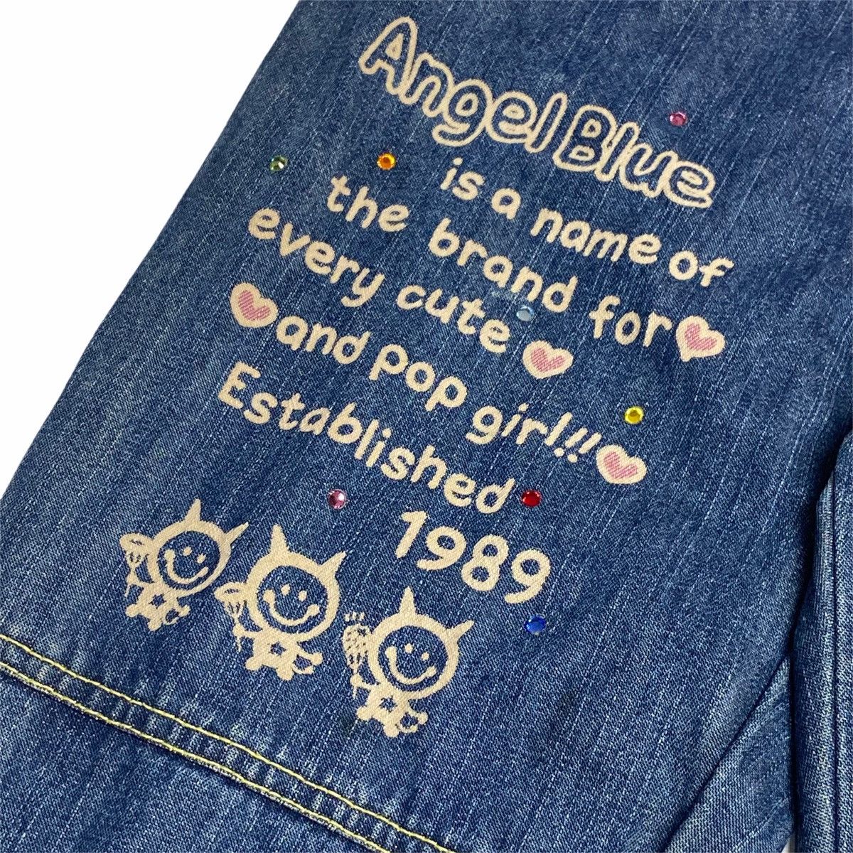 Hysteric Glamour × Japanese Brand ❤️‍🔥DELETE24H❤️‍🔥90s Angel Blue Flower Generation Poem Denim Size US 28 / EU 44 - 5 Thumbnail
