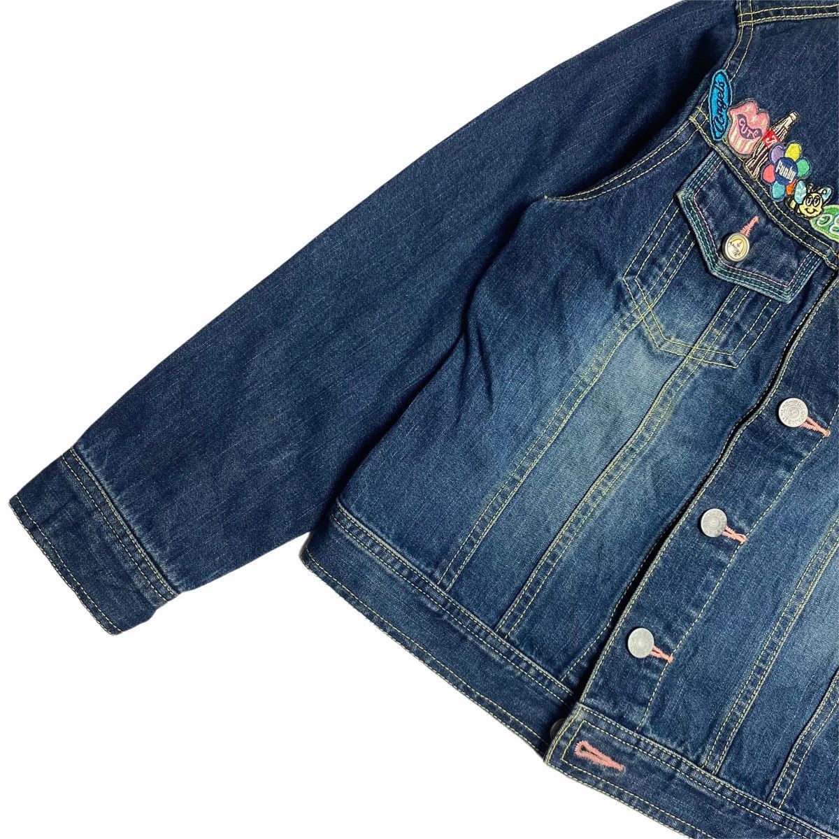 Hysteric Glamour 1990s Angel Blue - Embroidery Pop Denim Jacket Size US S / EU 44-46 / 1 - 4 Thumbnail