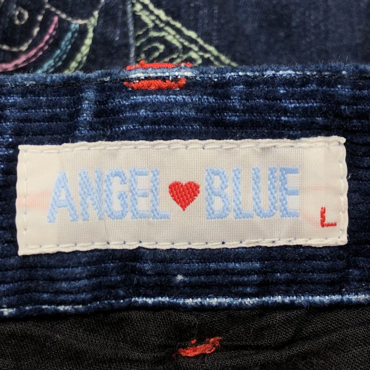 Hysteric Glamour 1990s Angel Blue - Embroidery Denim Pants Size US 29 - 7 Thumbnail