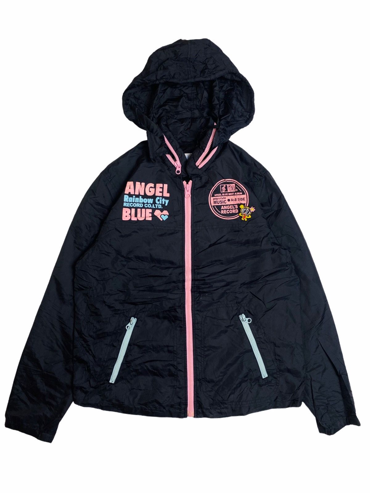 Hysteric Glamour 1990s Angel Blue - Lightweight Hidden Hoodie Jacket Size US M / EU 48-50 / 2 - 2 Thumbnail