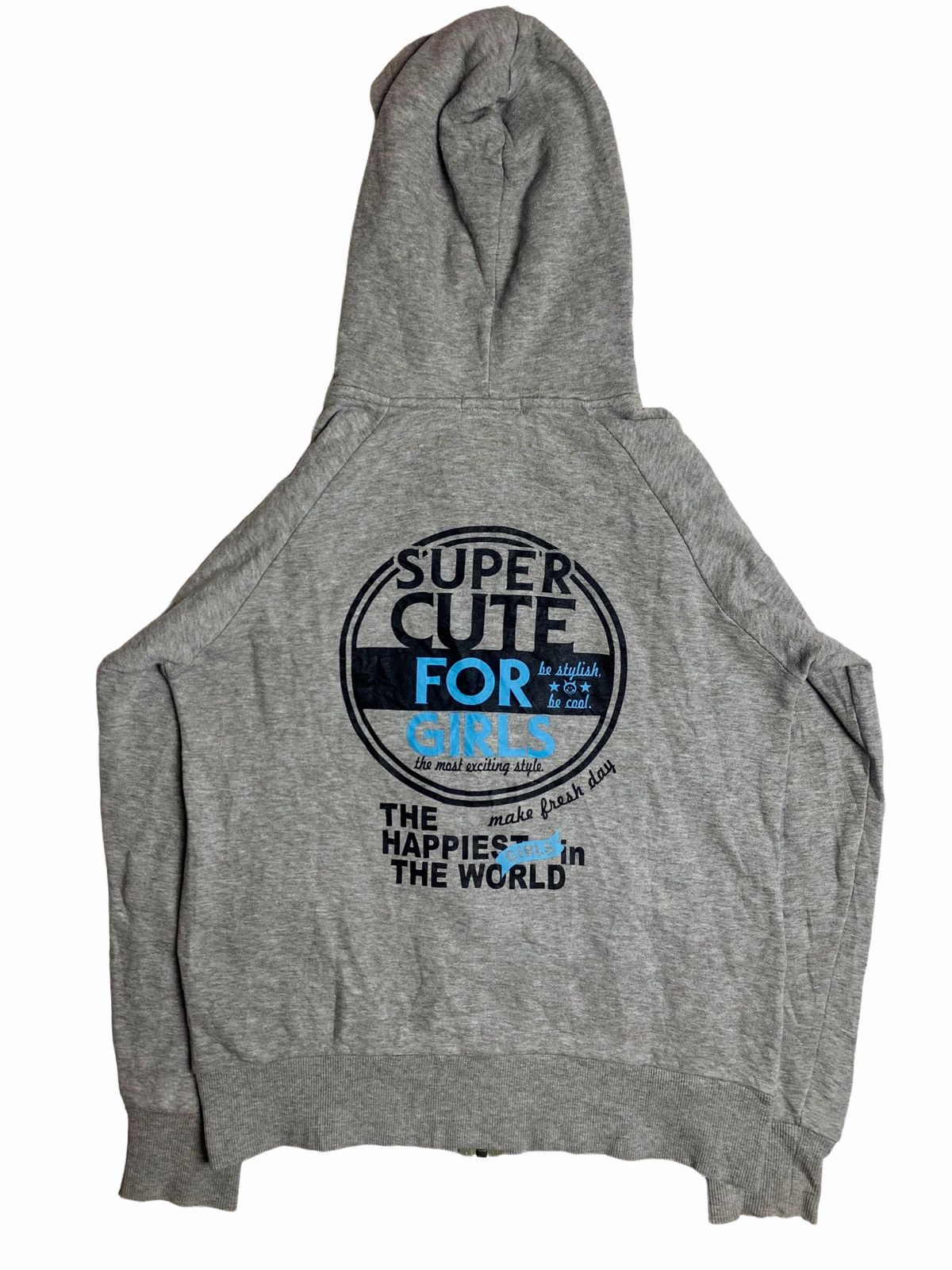 Hysteric Glamour 🖤BLACKFRIDAY🖤1990s Angel Blue - Casual Standard Zip Hoodie Size US M / EU 48-50 / 2 - 2 Thumbnail