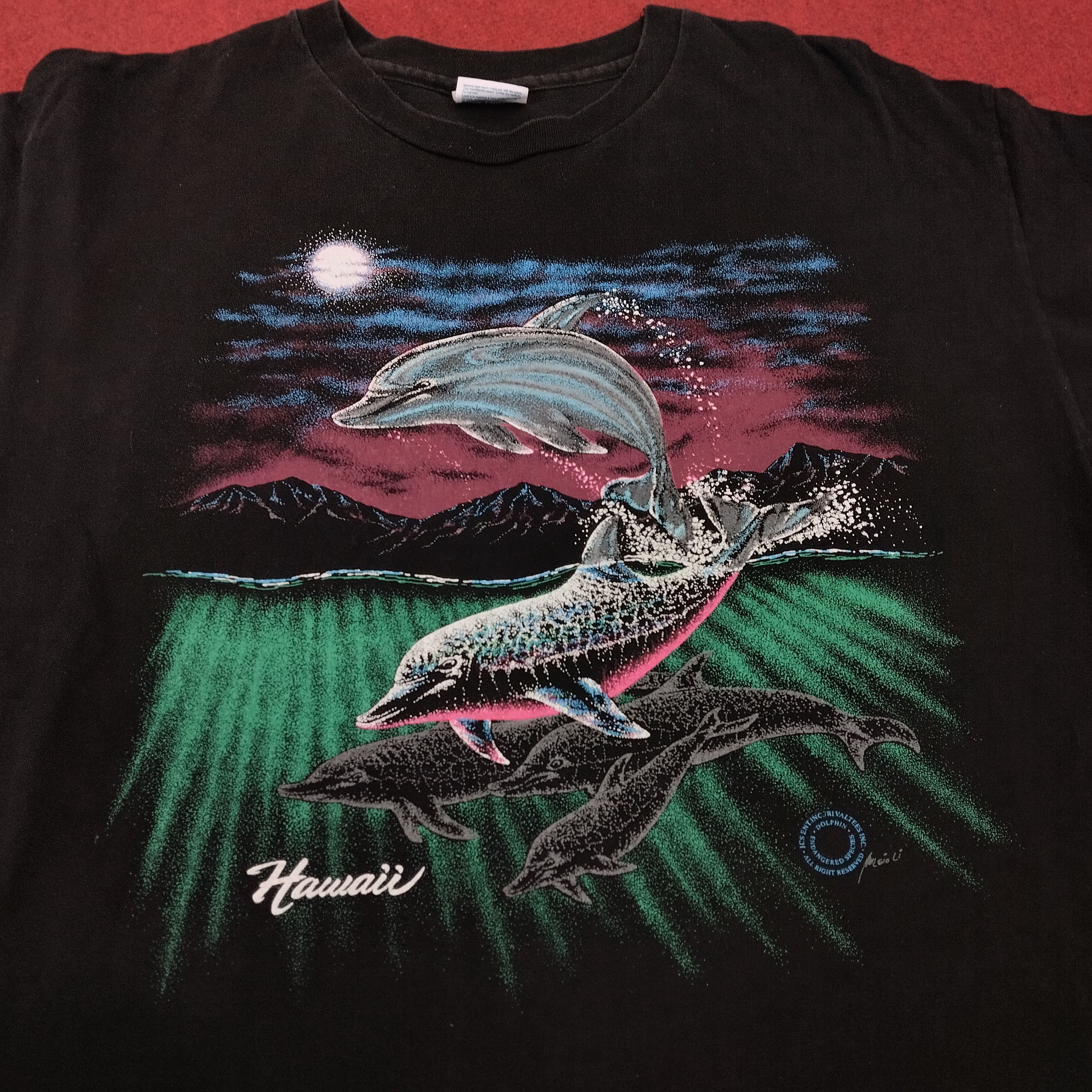 Hanes × Vintage Hawaii Animal Style Big Print Vintage Tshirt Size US XL / EU 56 / 4 - 2 Thumbnail