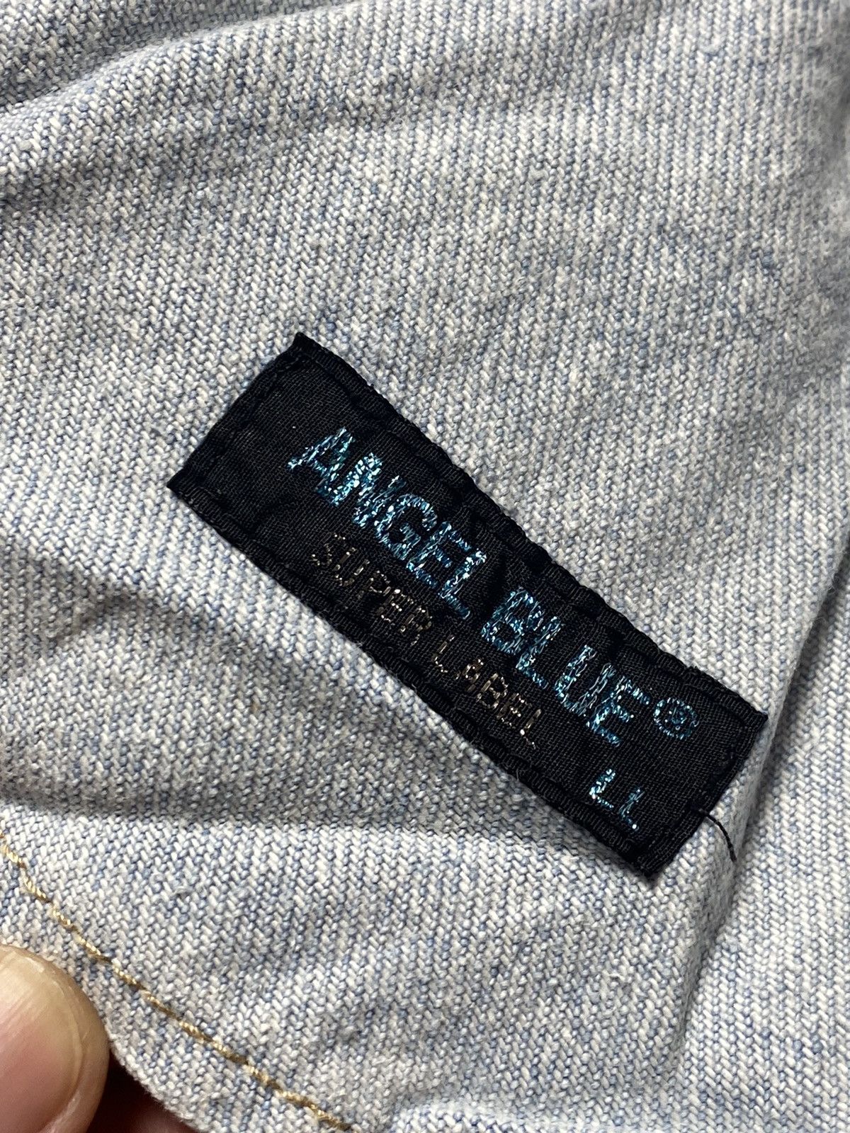 Hysteric Glamour × Japanese Brand 1990s Angel Blue - Short Cargo Denim Pants Size US 29 - 5 Thumbnail