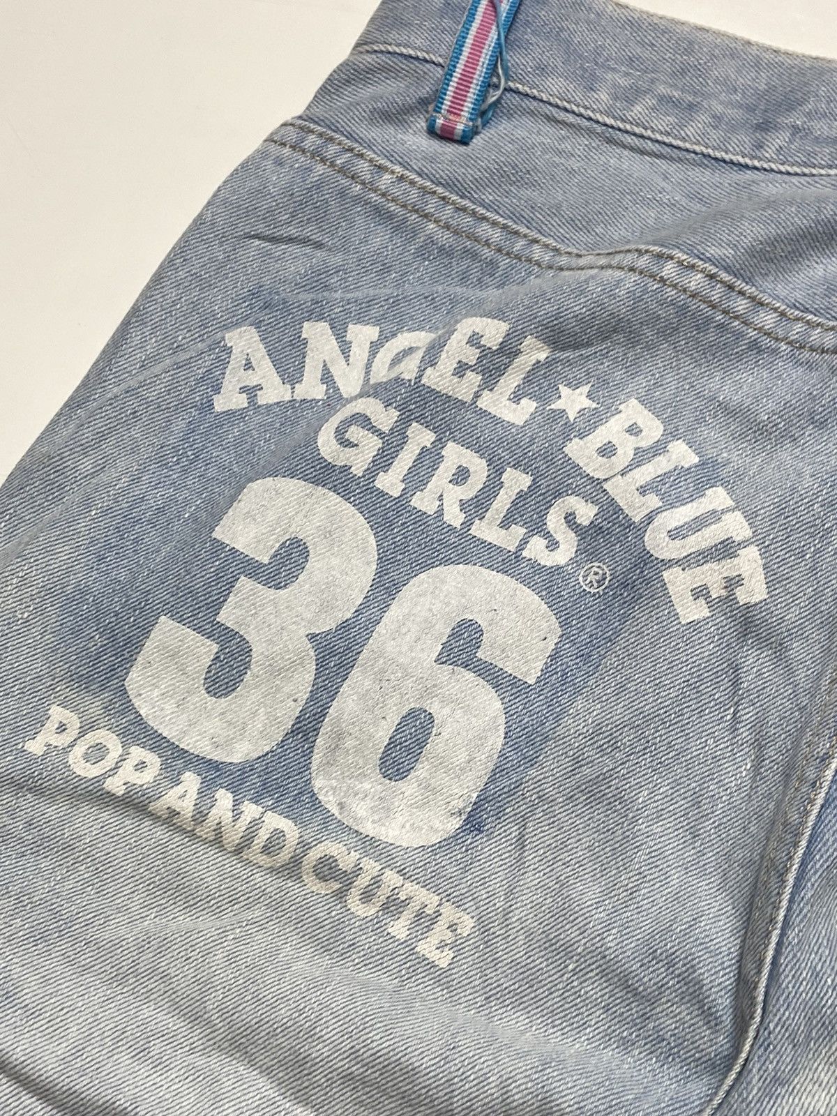 Hysteric Glamour × Japanese Brand 1990s Angel Blue - Short Cargo Denim Pants Size US 29 - 3 Thumbnail