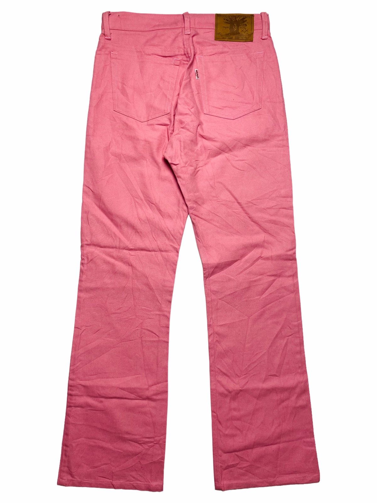 Hysteric Glamour 1990s Ozone Community - Flared Pink Denim Pants Size US 29 - 1 Thumbnail
